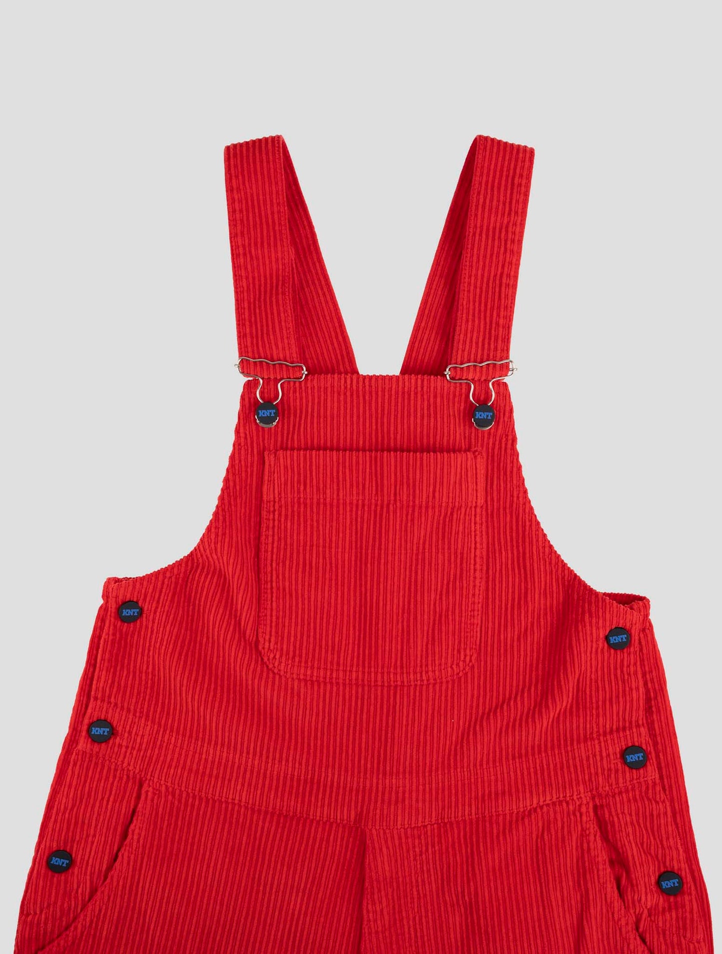 Kiton Knt Red Cotton Ea Velvet Salopette
