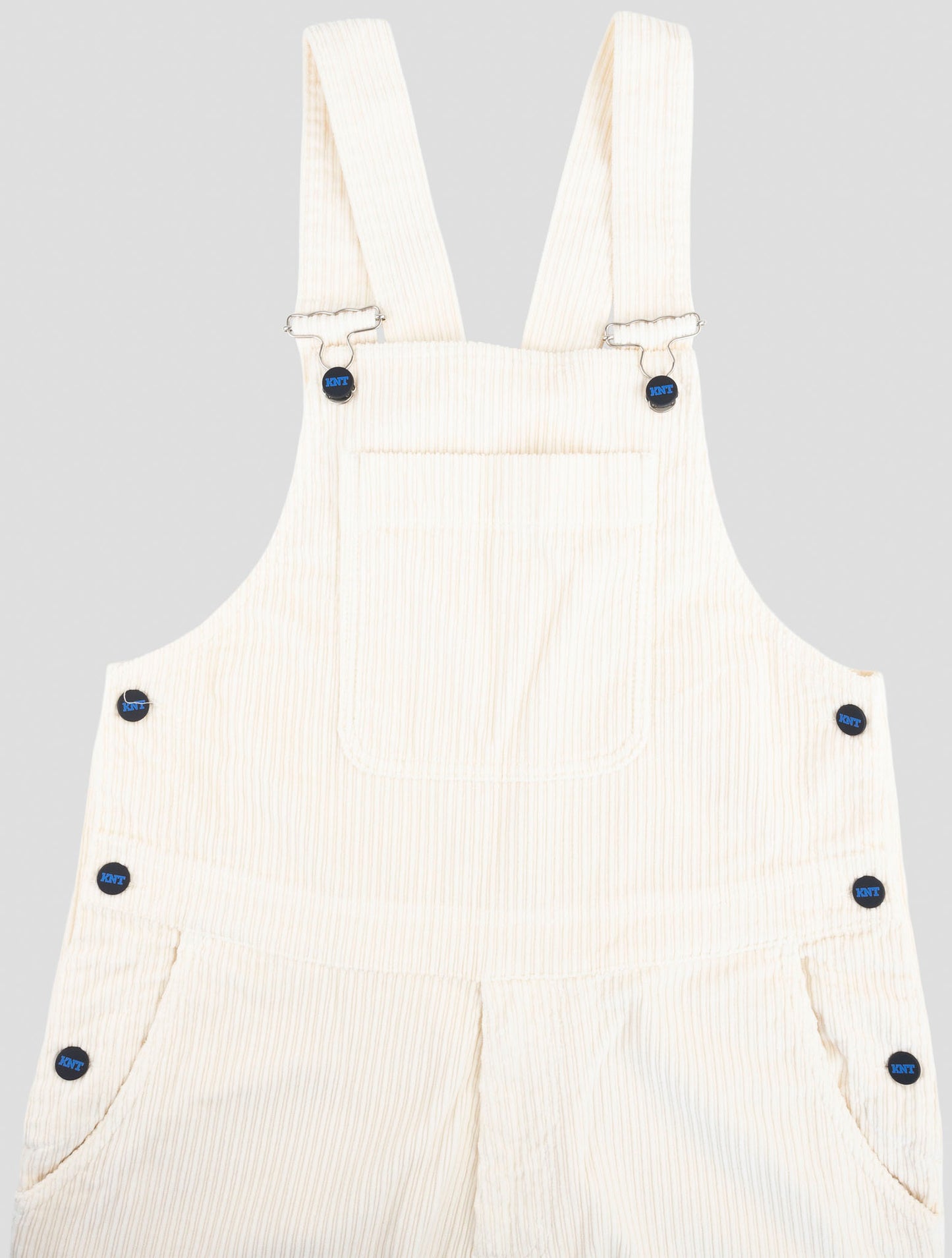 Kiton Knt White Cotton Ea Velvet Salopette