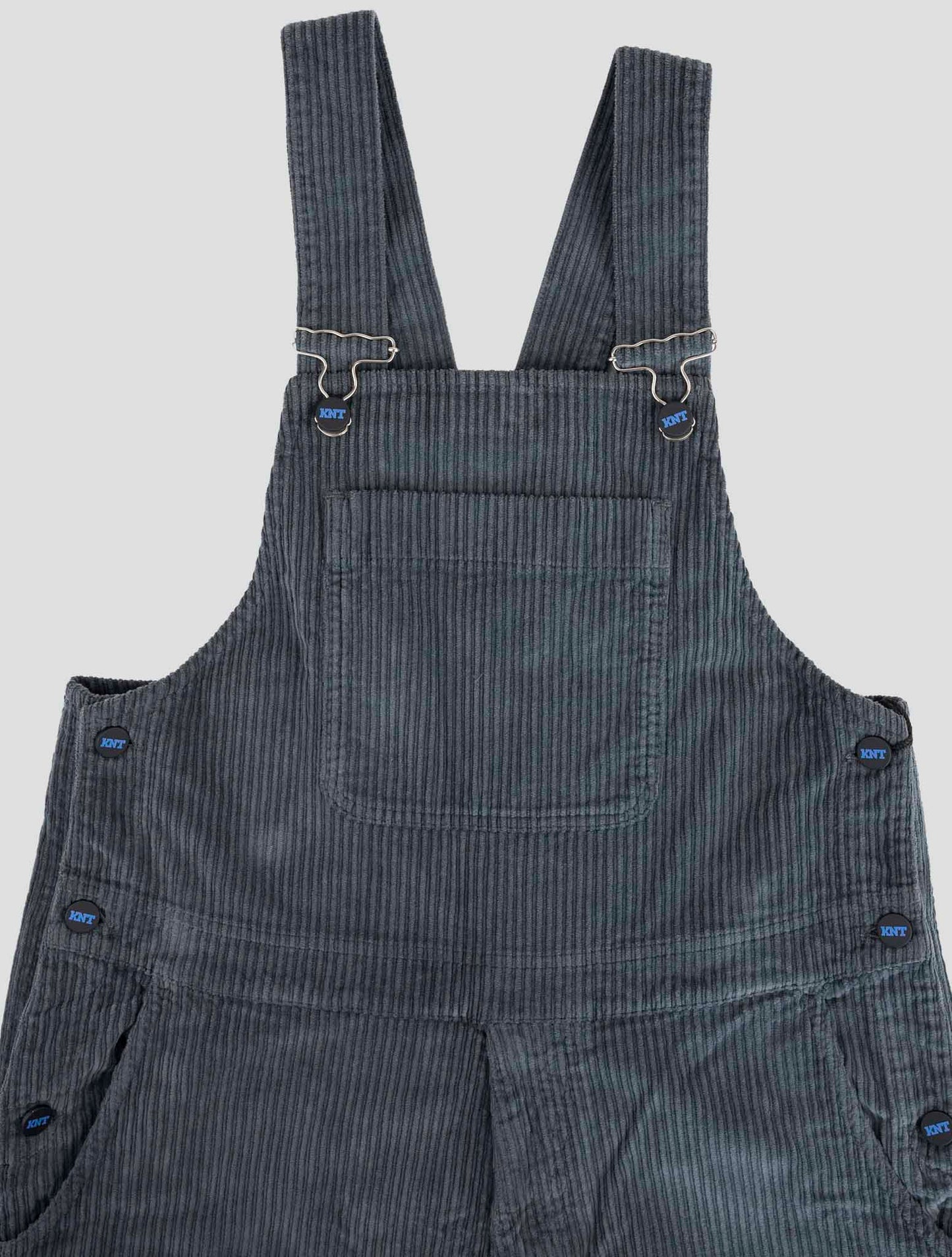 Kiton Knt Gray Cotton Ea Velvet Salopette