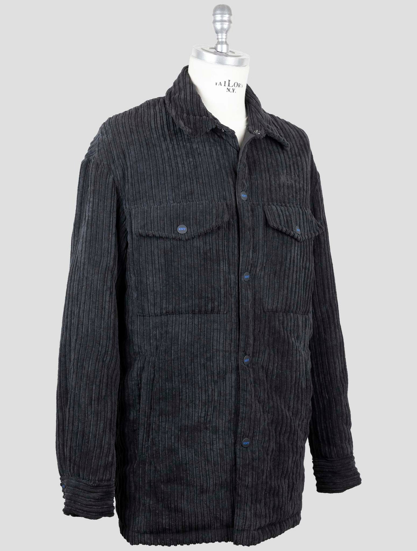 Kiton Knt Black Pl Pa Velvet Coat