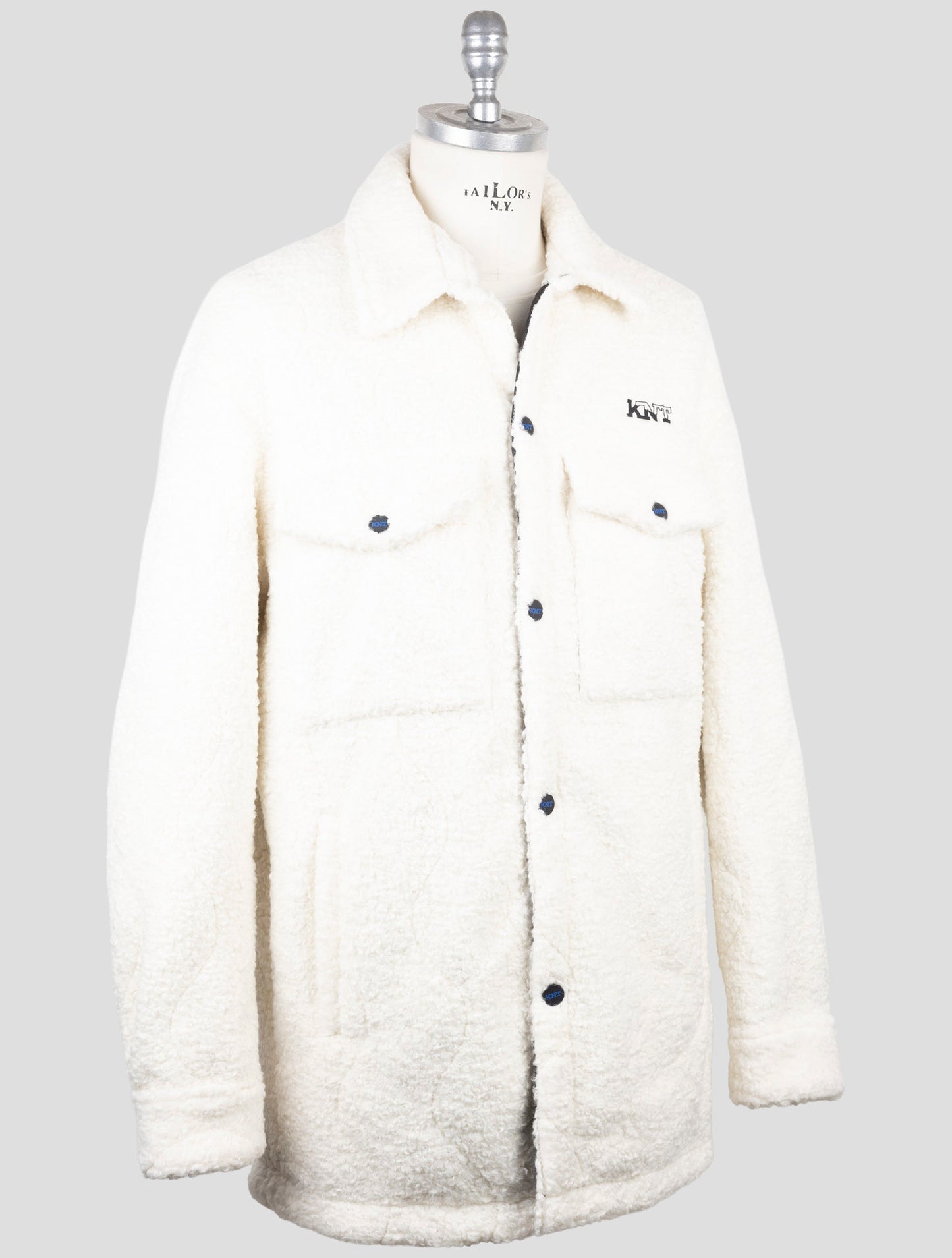 Kiton Knt White Pl Coat