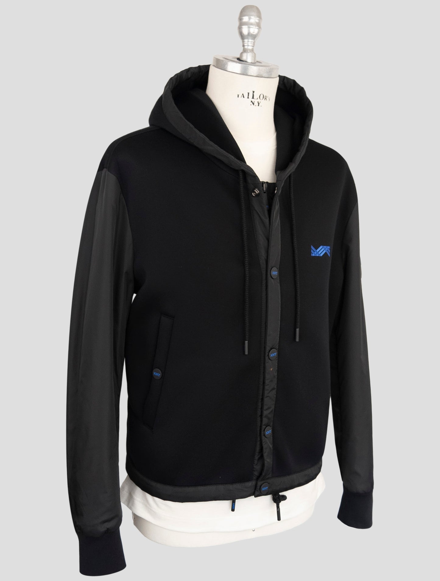 Kiton Knt Black Modal Pl Coat