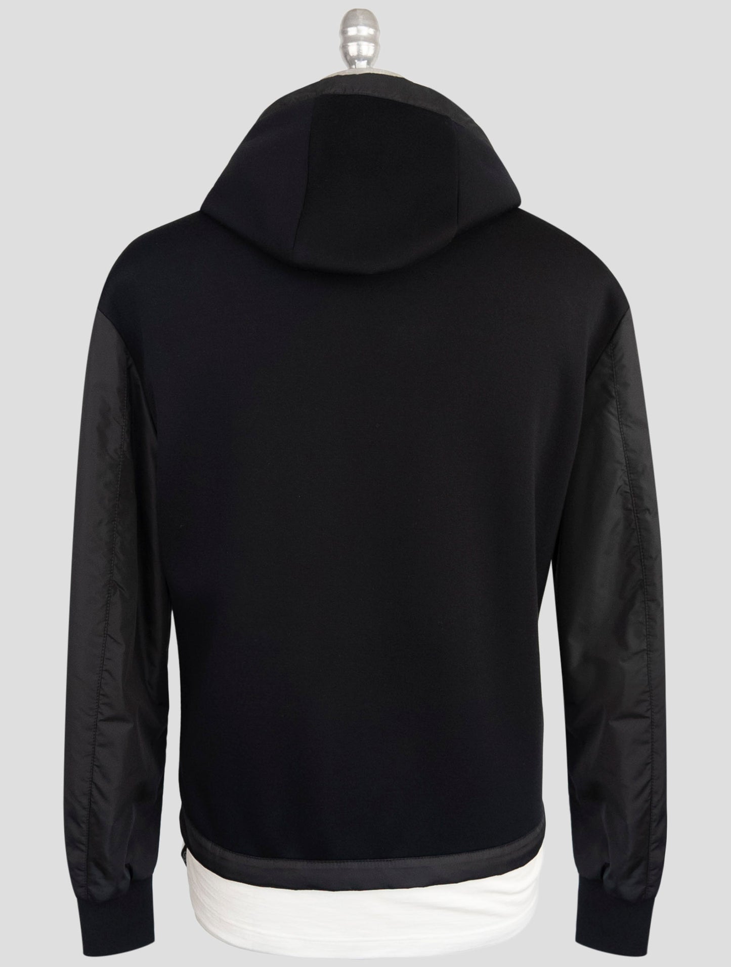 Kiton Knt Black Modal Pl Coat
