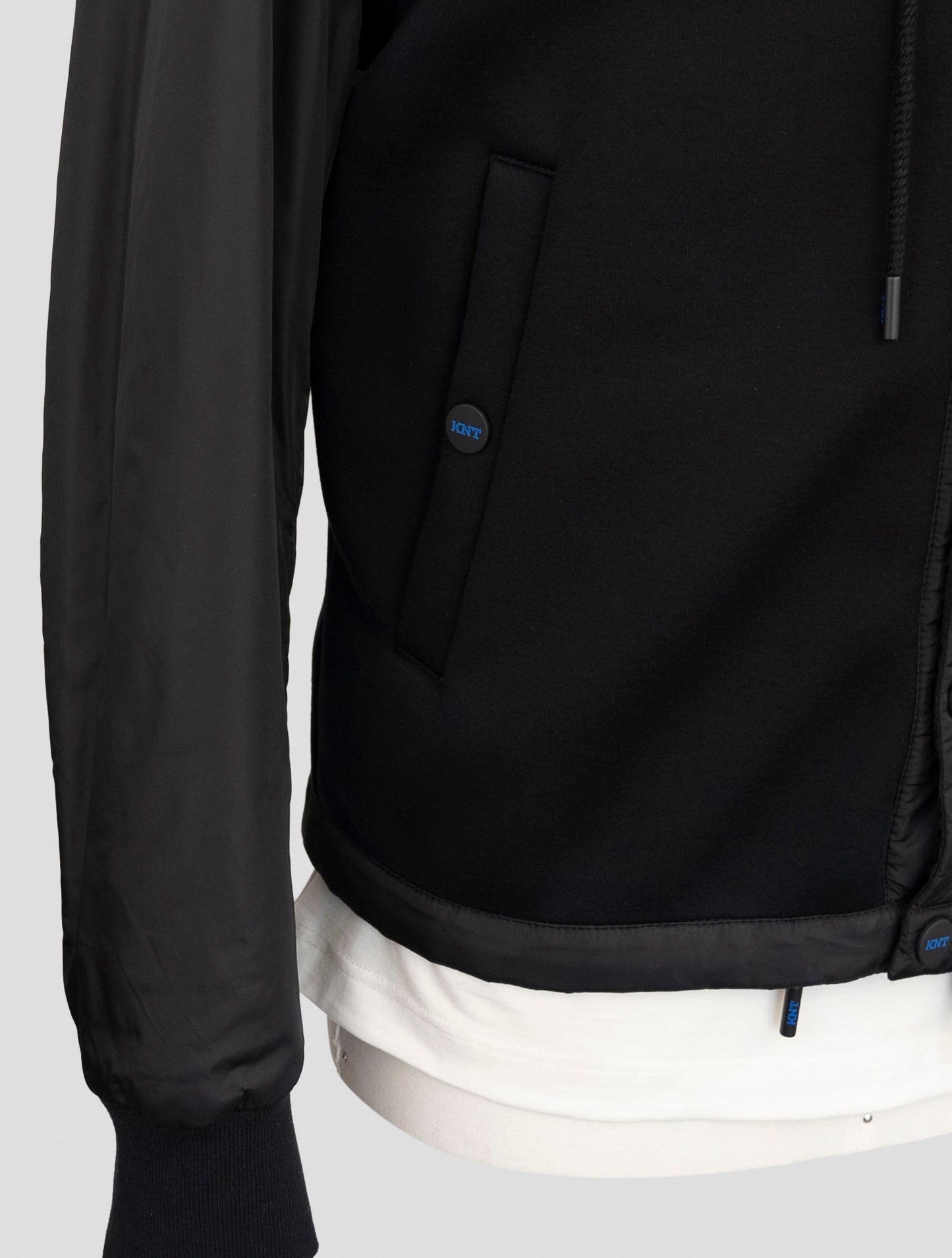 Kiton Knt Black Modal Pl Coat