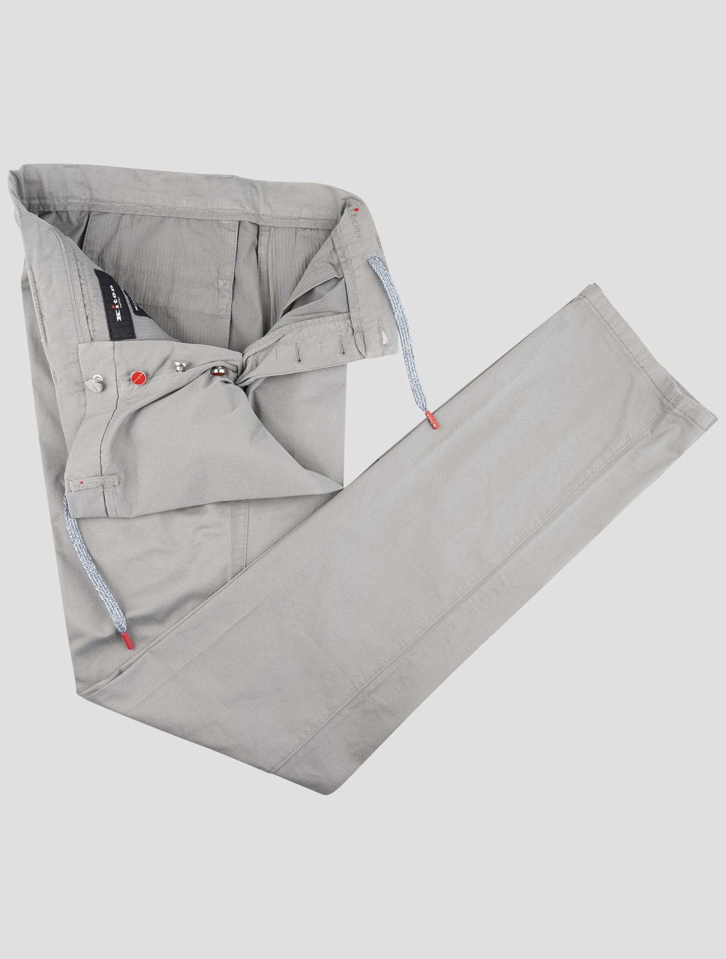 Kiton Gray Cotton Ea Pants