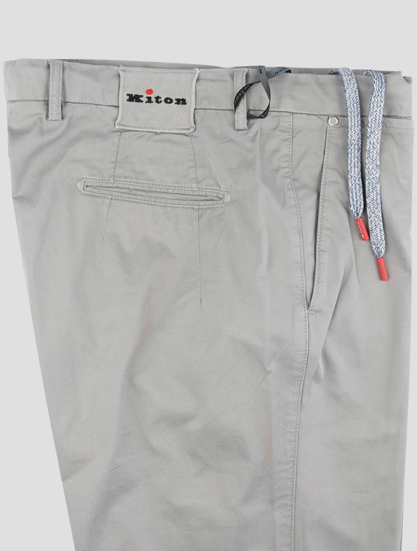 Kiton Gray Cotton Ea Pants