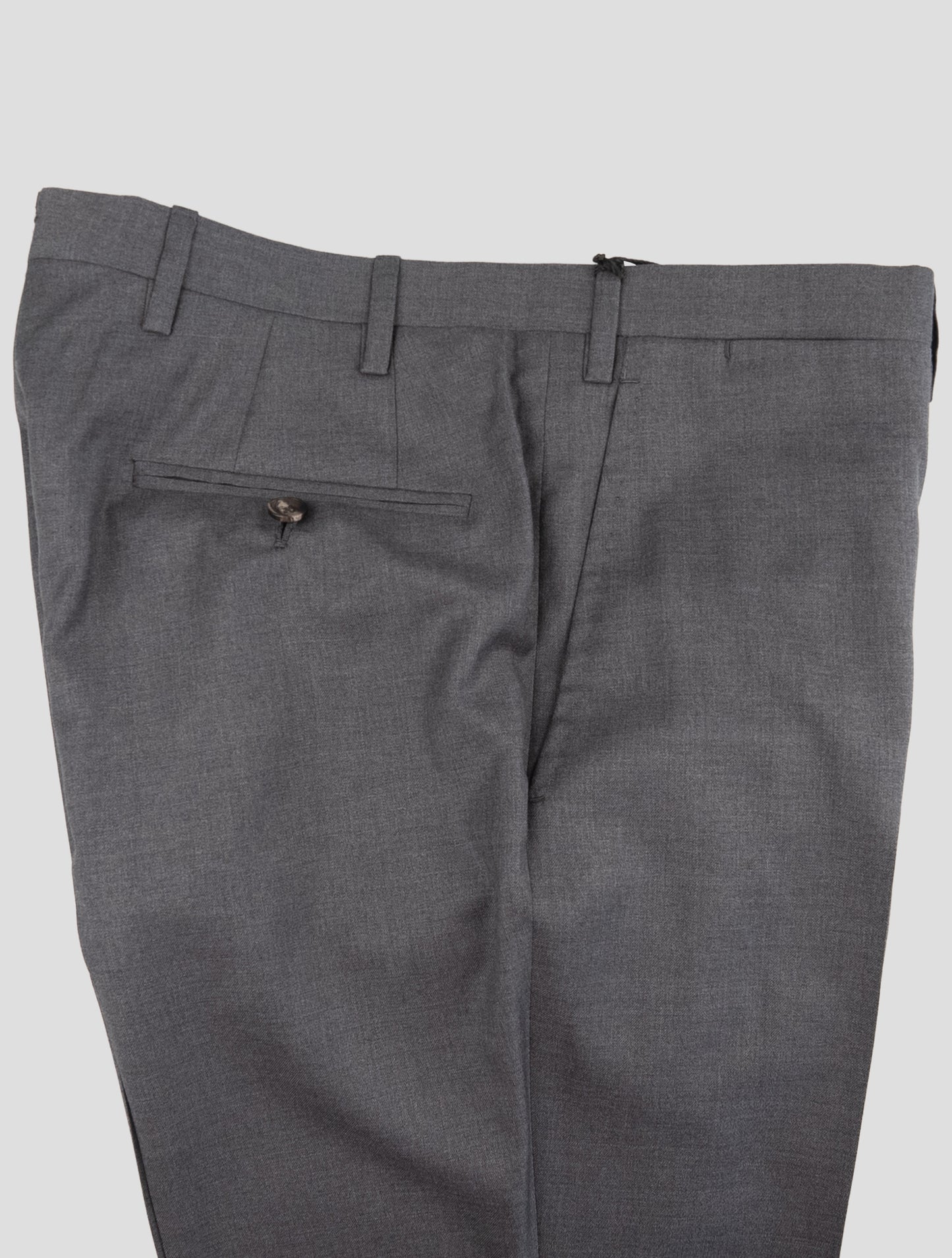 Kiton Gray Wool Dress Pants