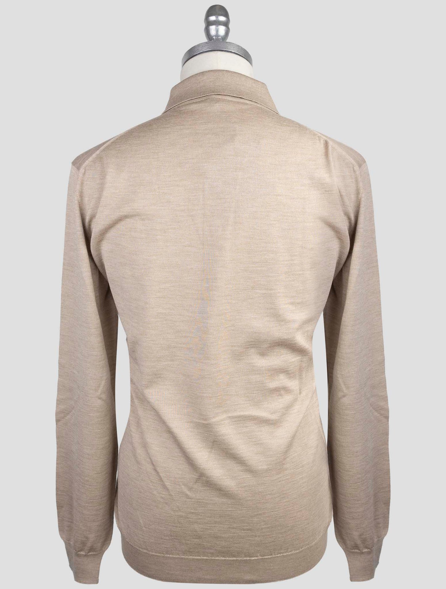 Kiton Beige Cashmere Silk Sweater Polo