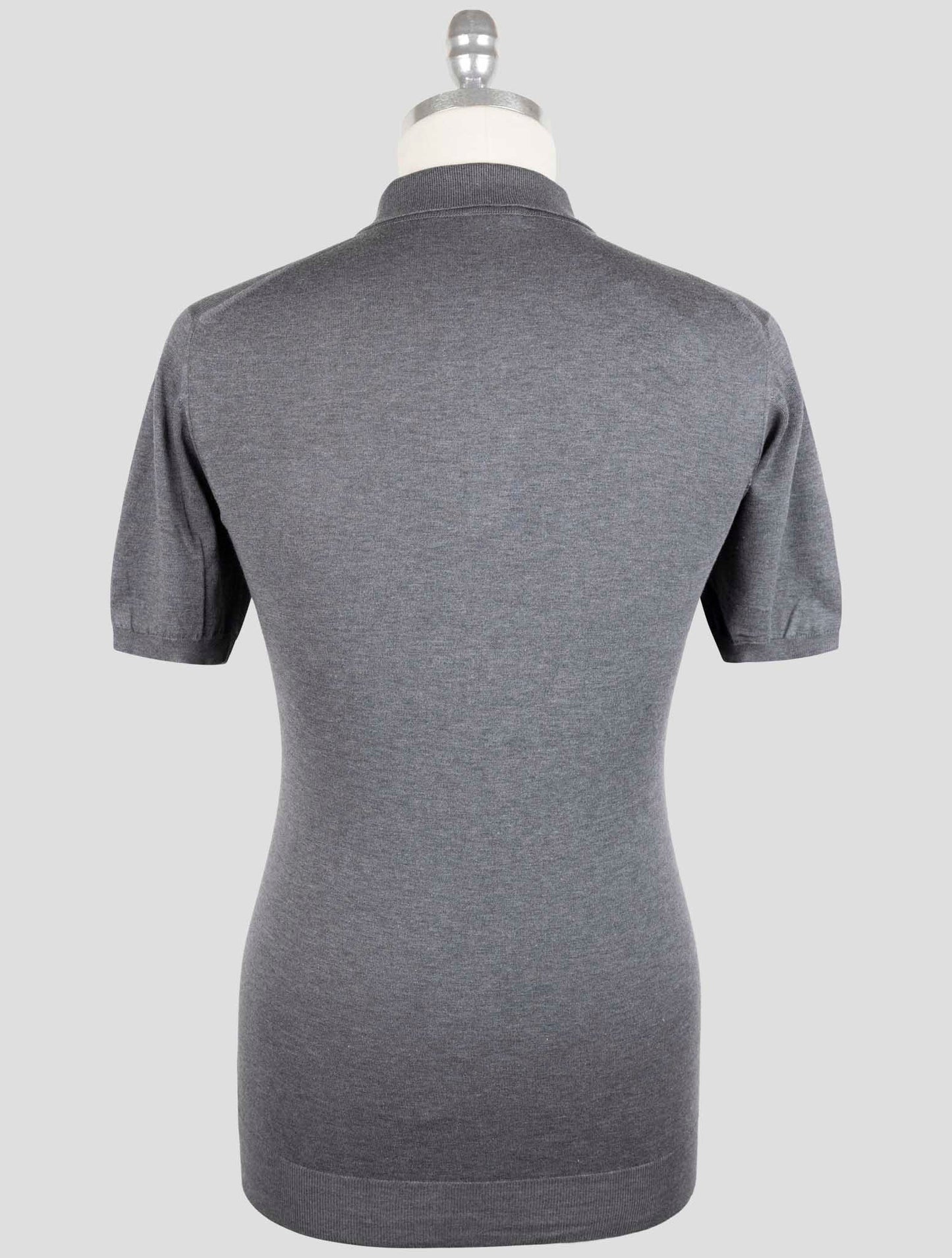 Kiton Gray Cotton Polo