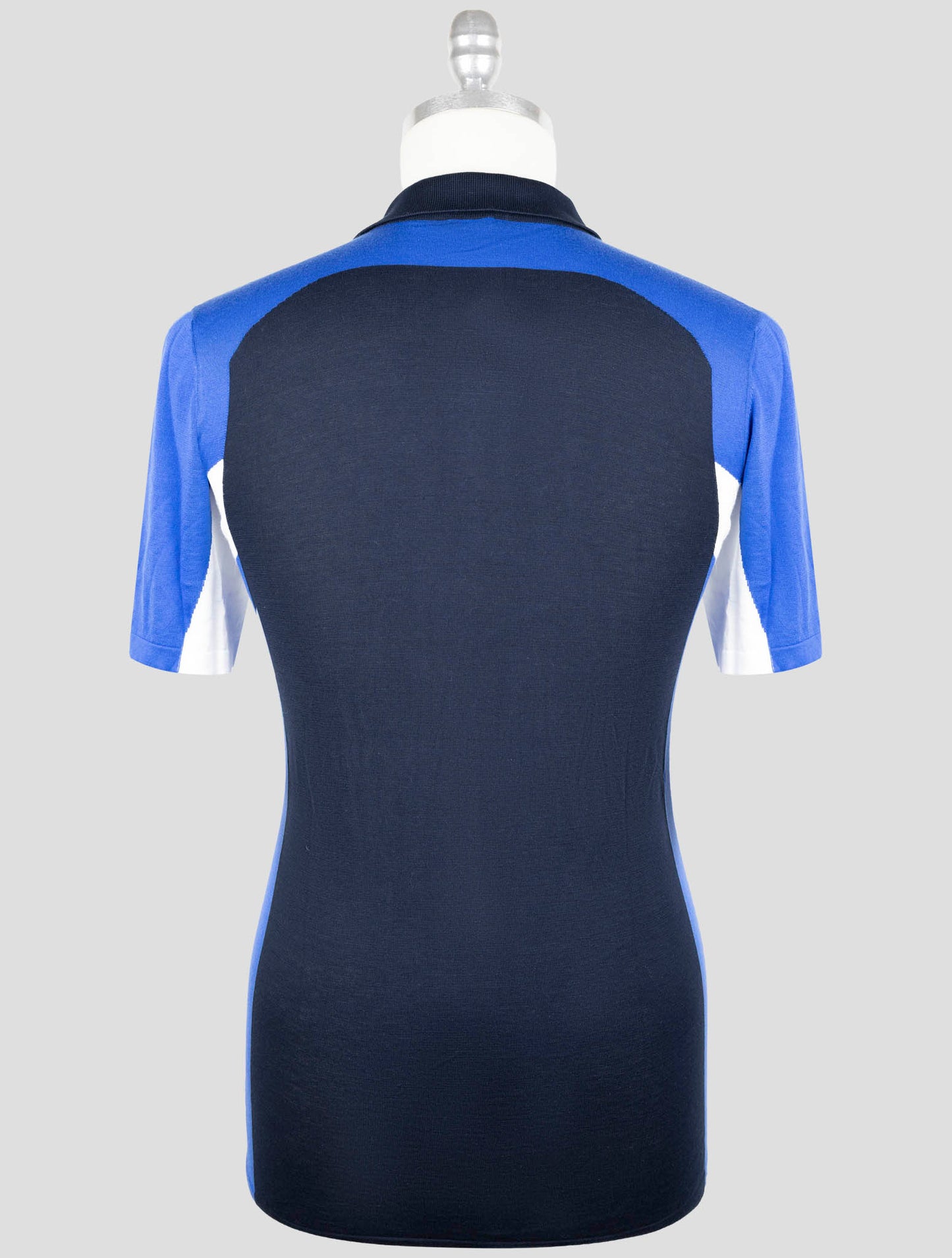 Kiton Blue Cotton Polo