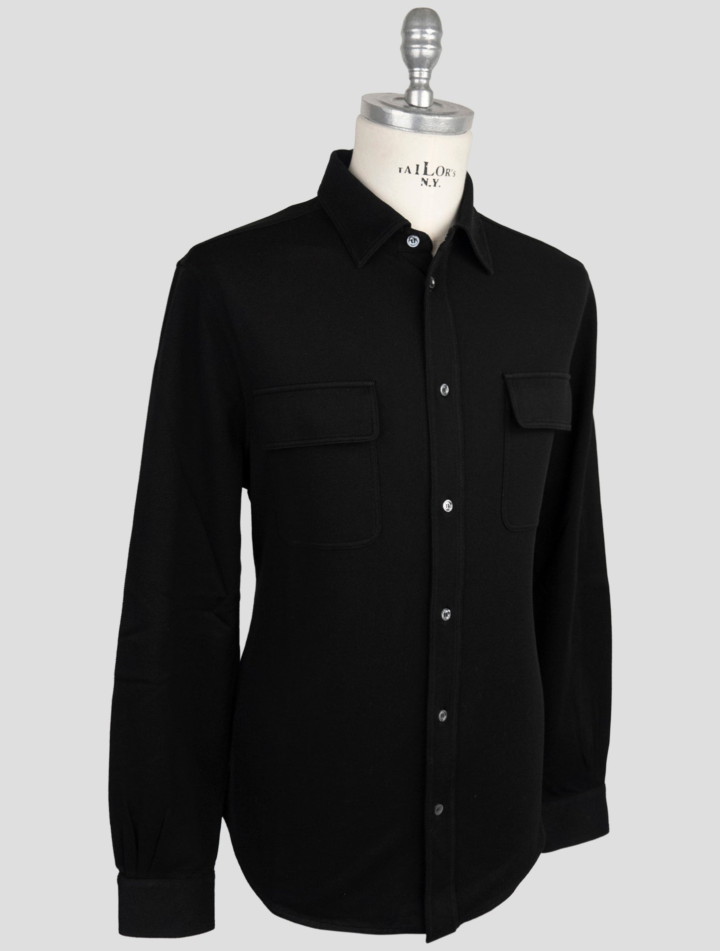 Kiton Black Cotton Ea Shirt