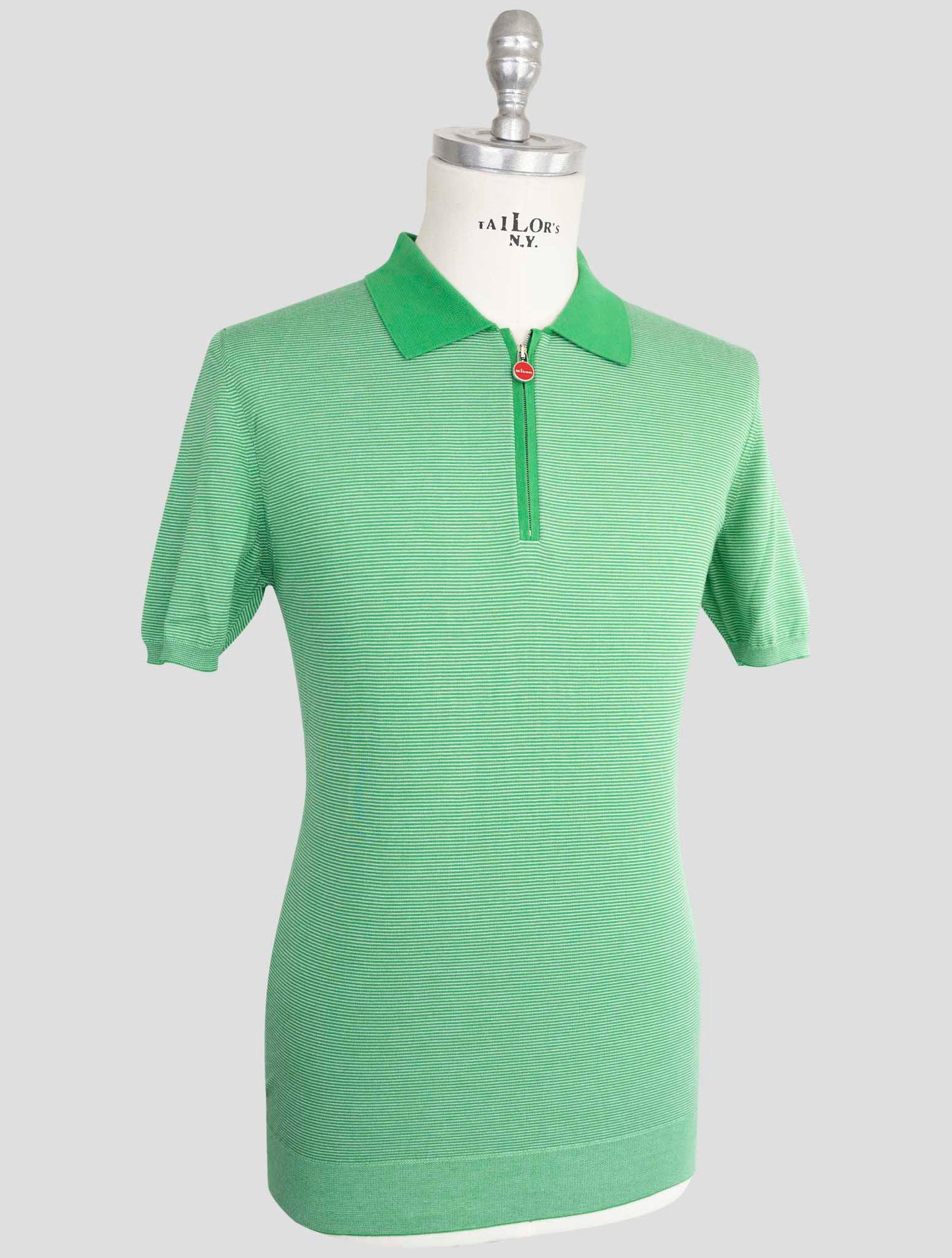 Kiton Green Cotton Polo