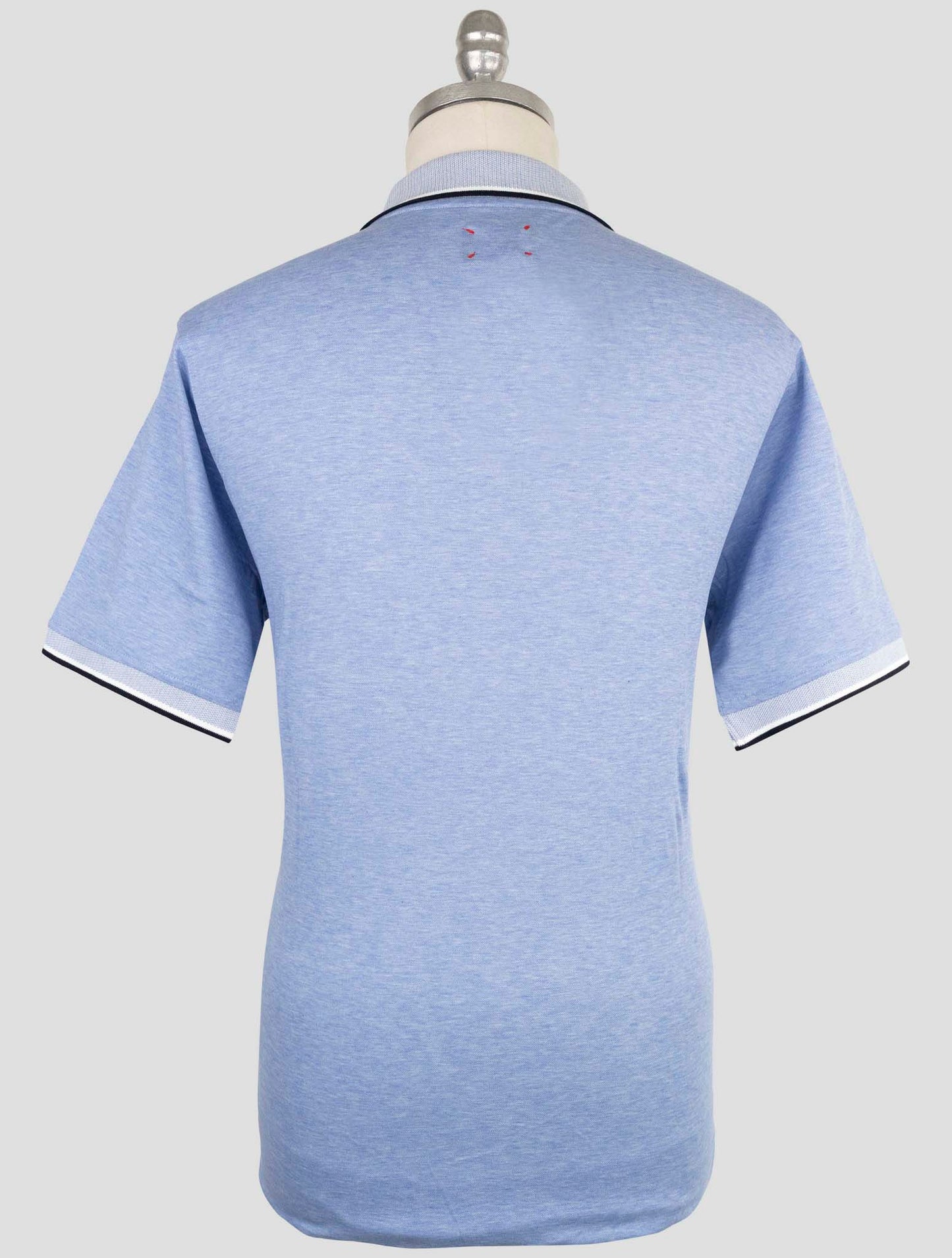 Kiton Light Blue Cotton Polo