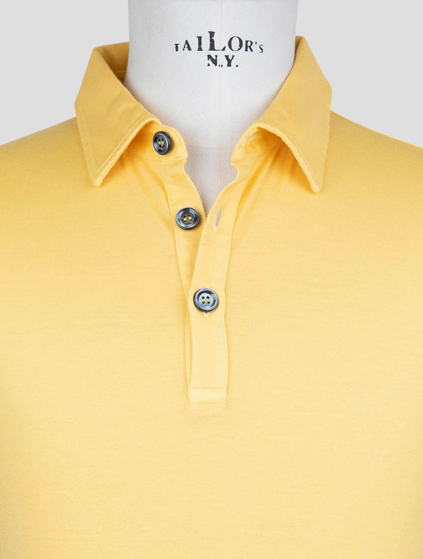 Kiton Yellow Cotton Cashmere Polo
