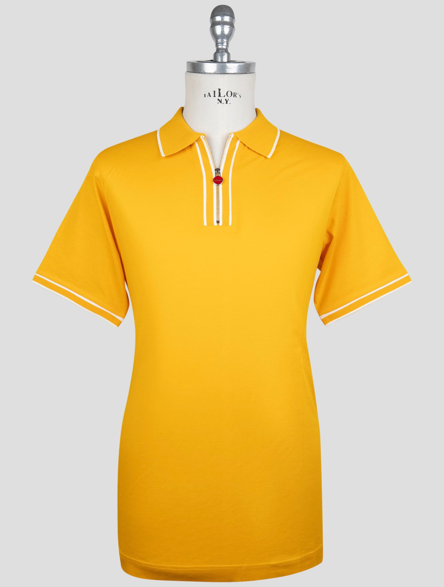 Kiton Yellow Cotton Polo