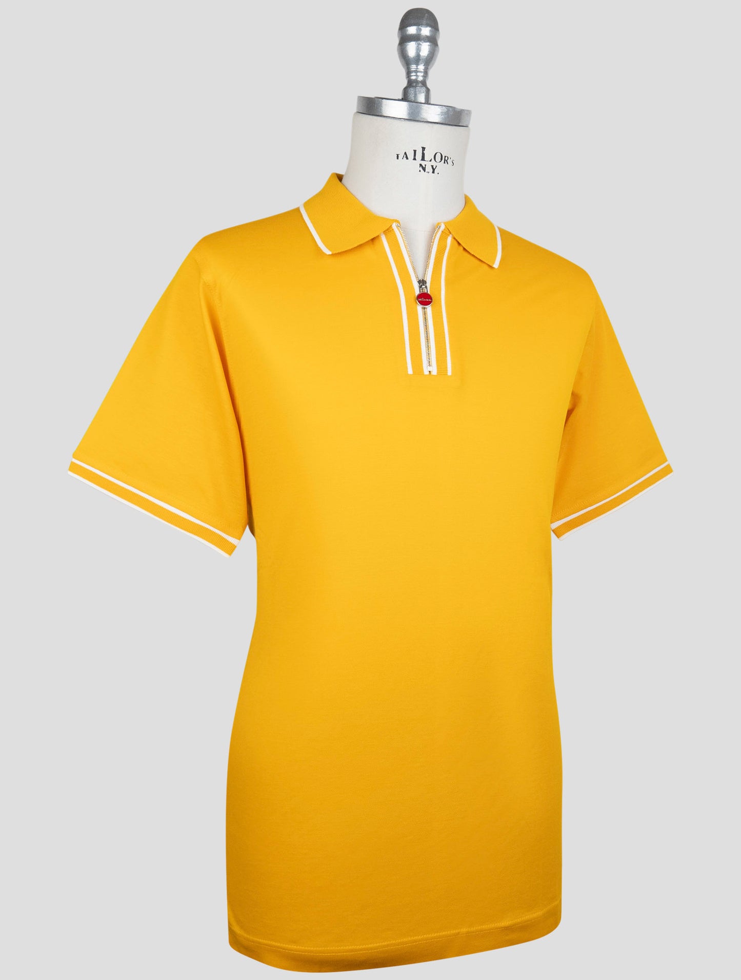 Kiton Yellow Cotton Polo
