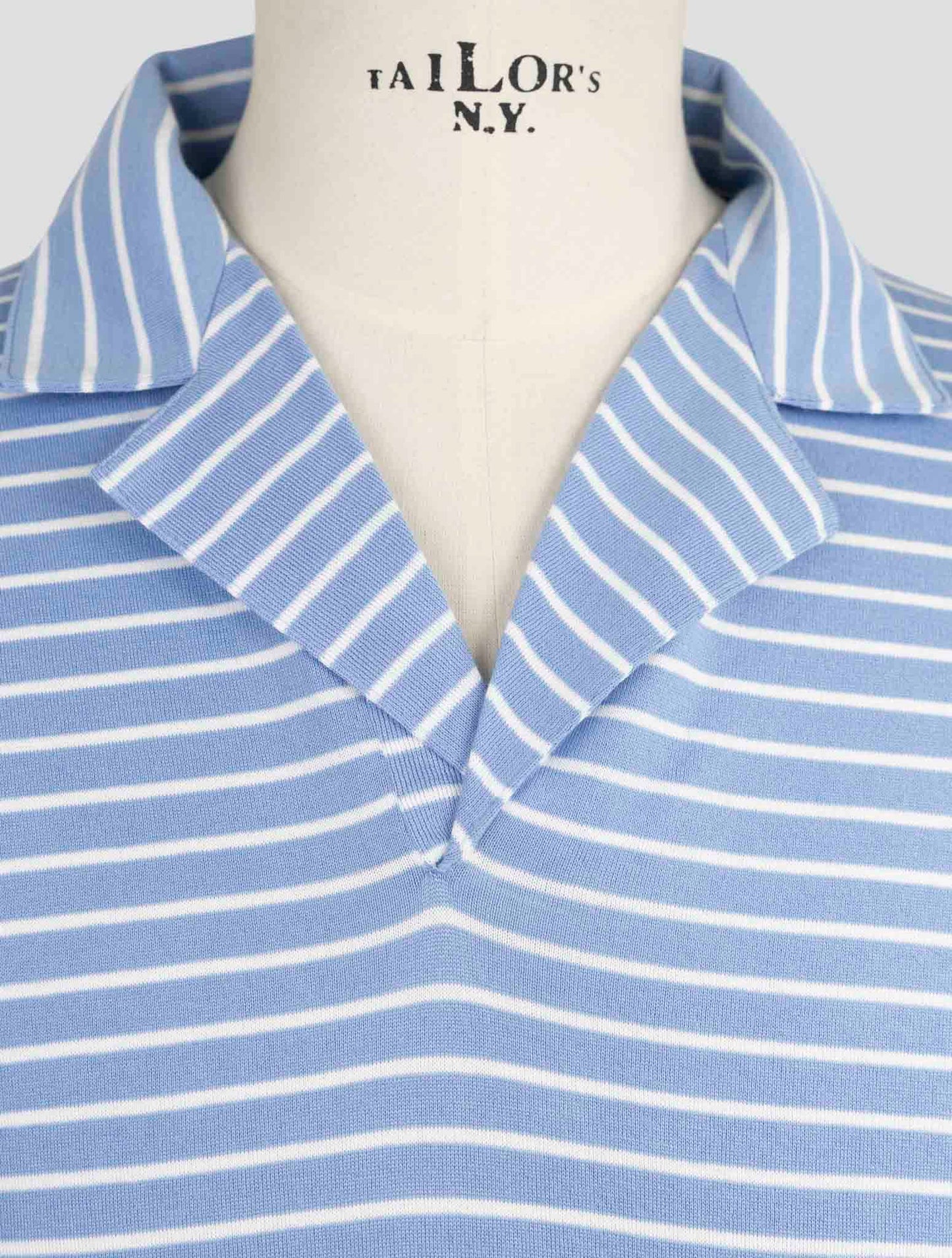 Kiton Light blue Cotton Polo