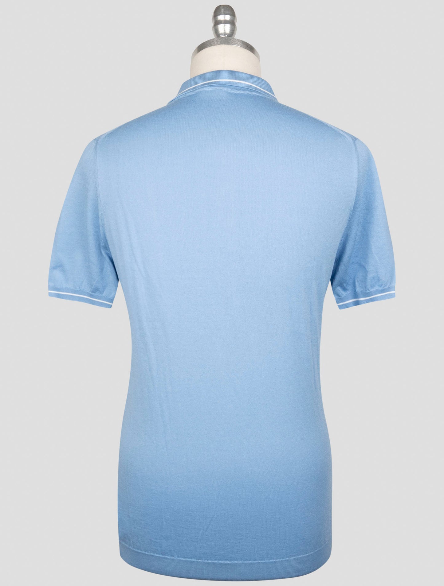 Kiton Light blue Cotton Polo