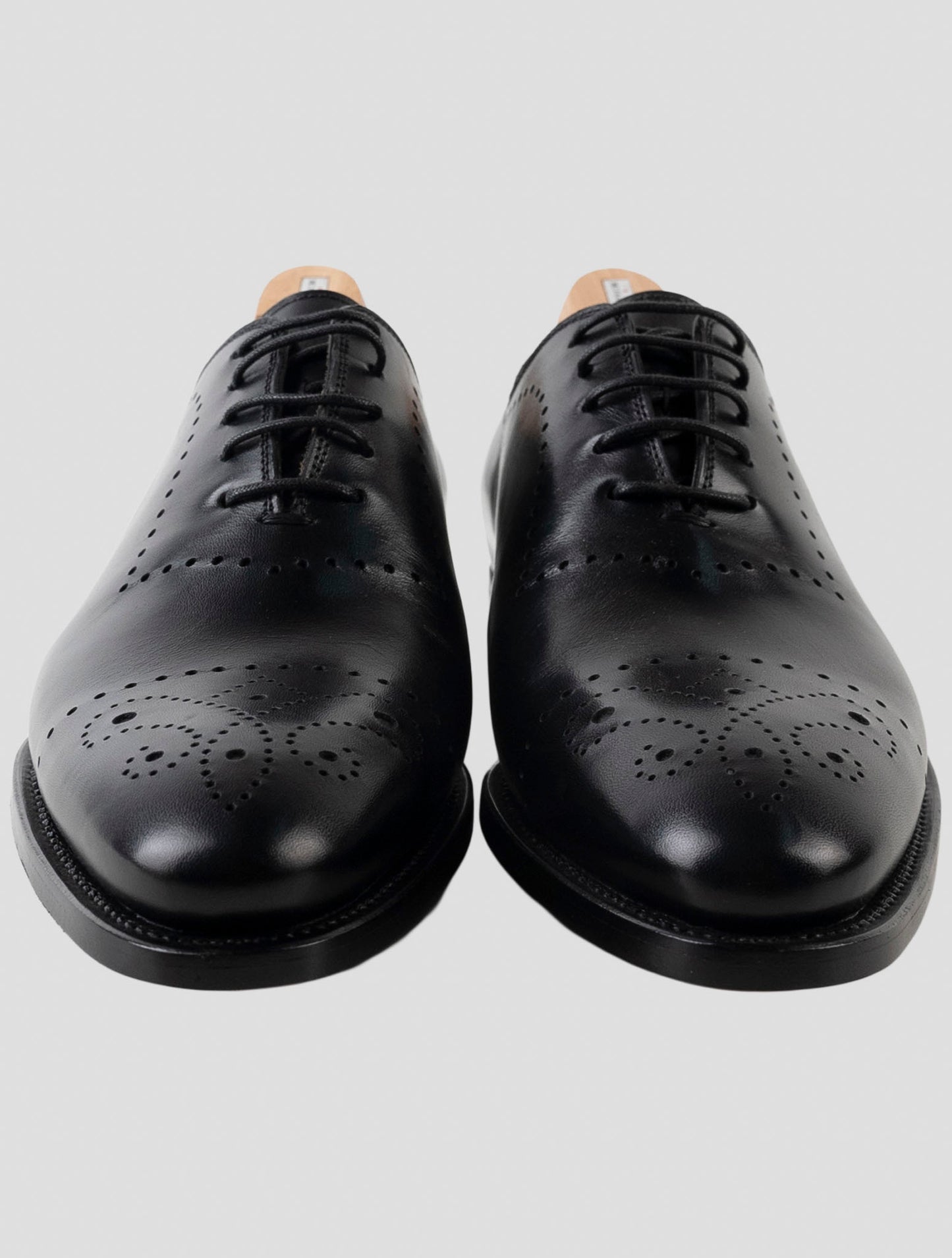 Kiton Black Leather Dress Shoes