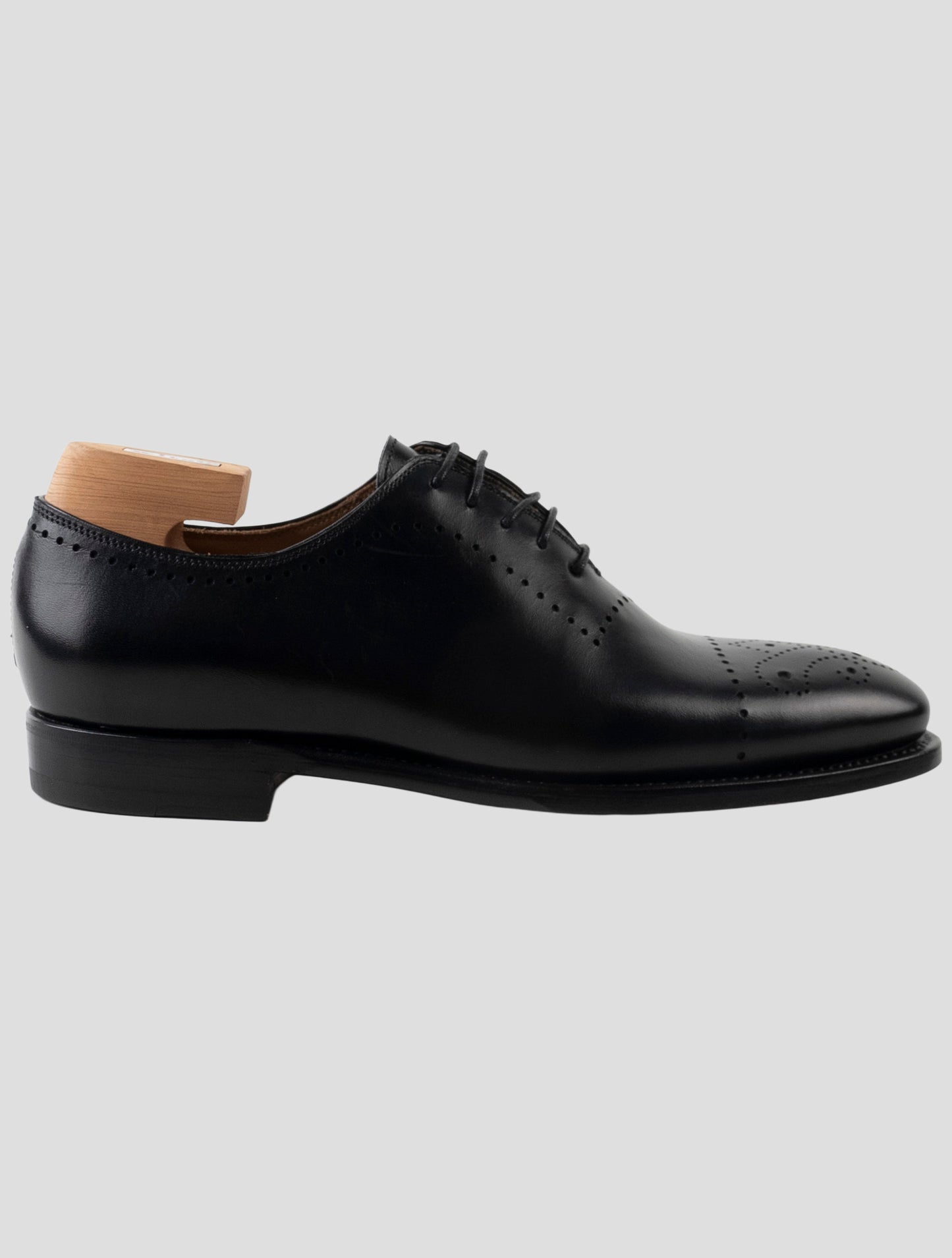 Kiton Black Leather Dress Shoes