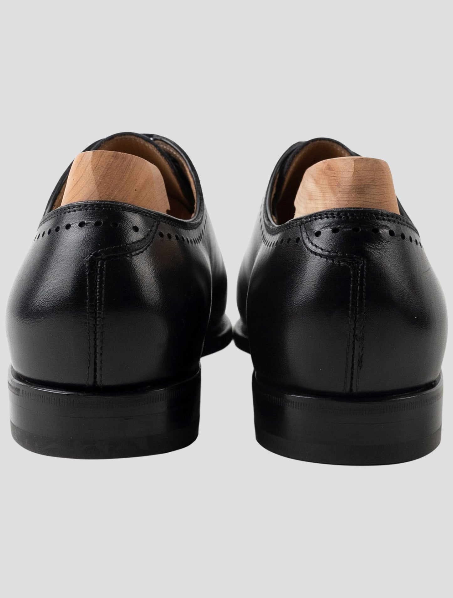 Kiton Black Leather Dress Shoes