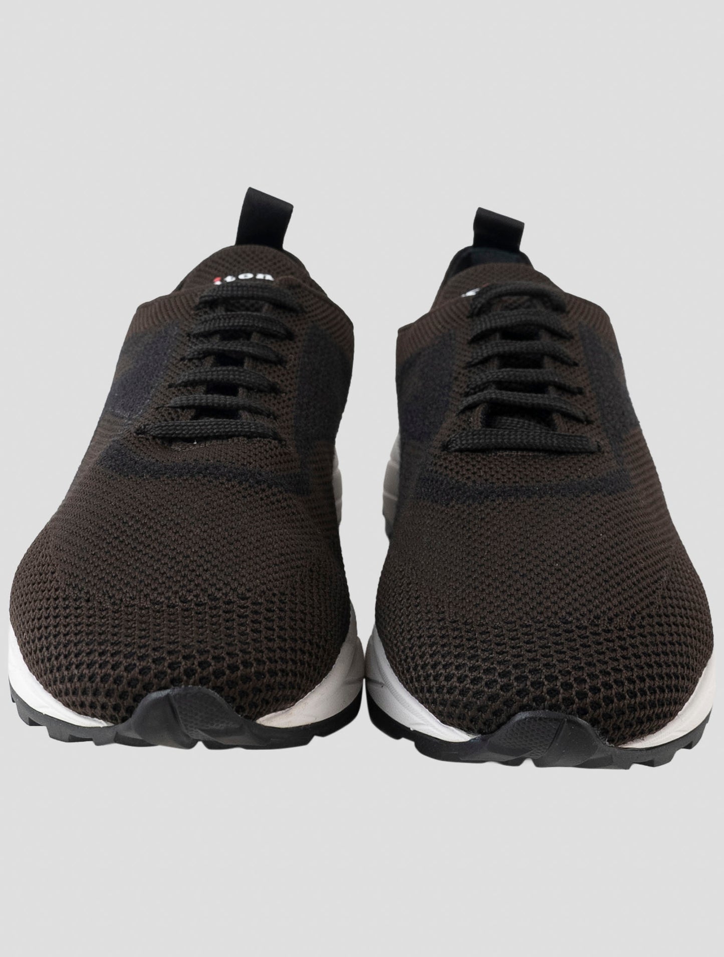 Kiton Brown Pl Tpu Wool Sneakers