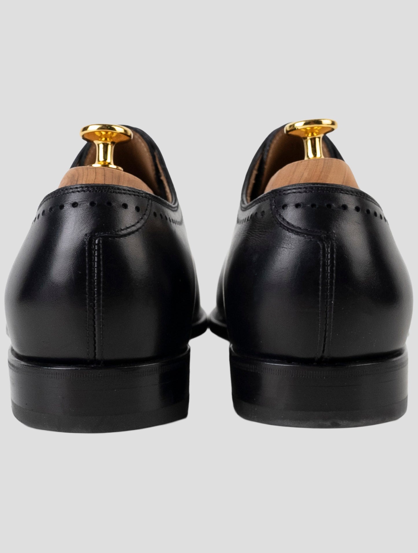 Kiton Black Leather Dress Shoes