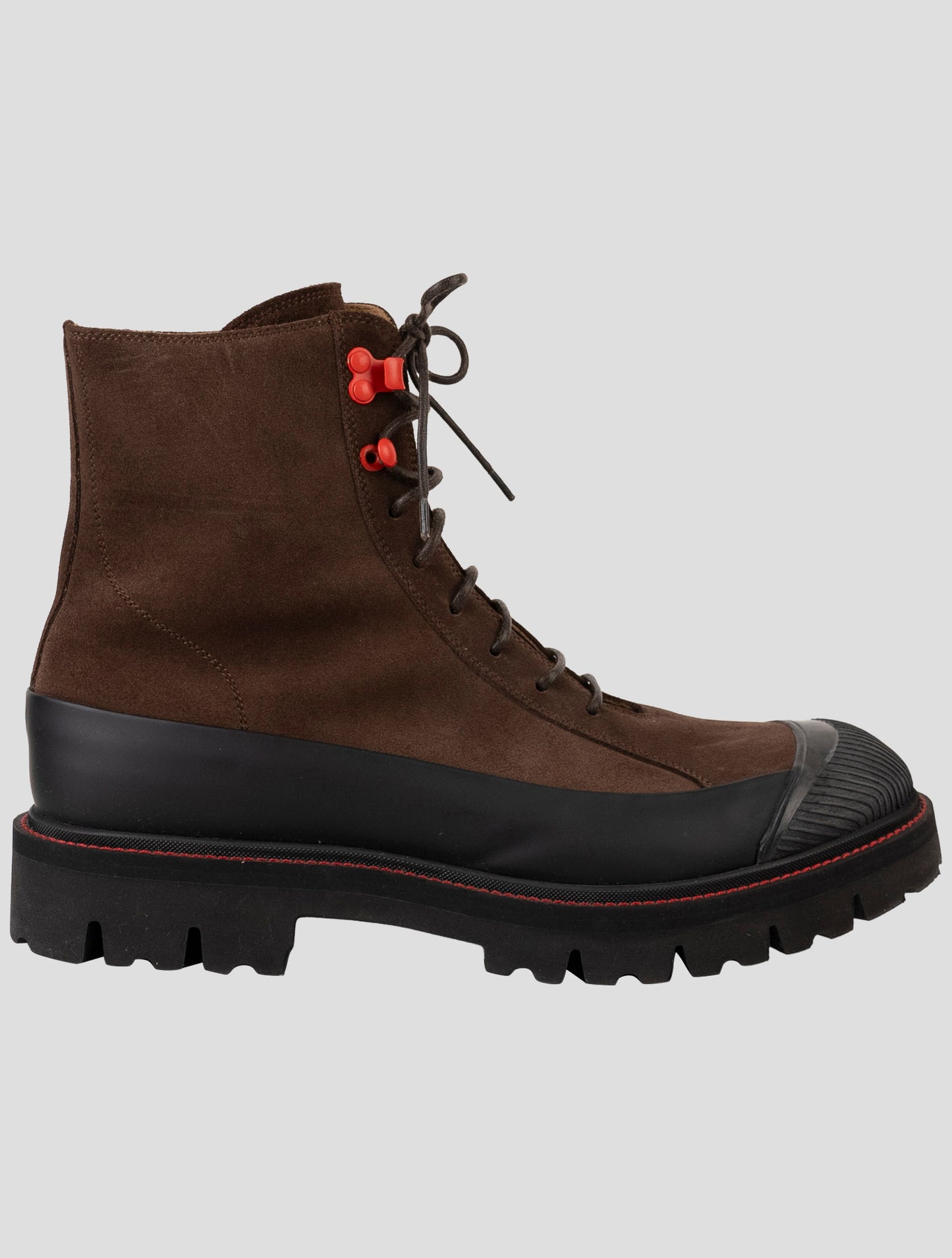 Kiton Brown Leather Suede Boots