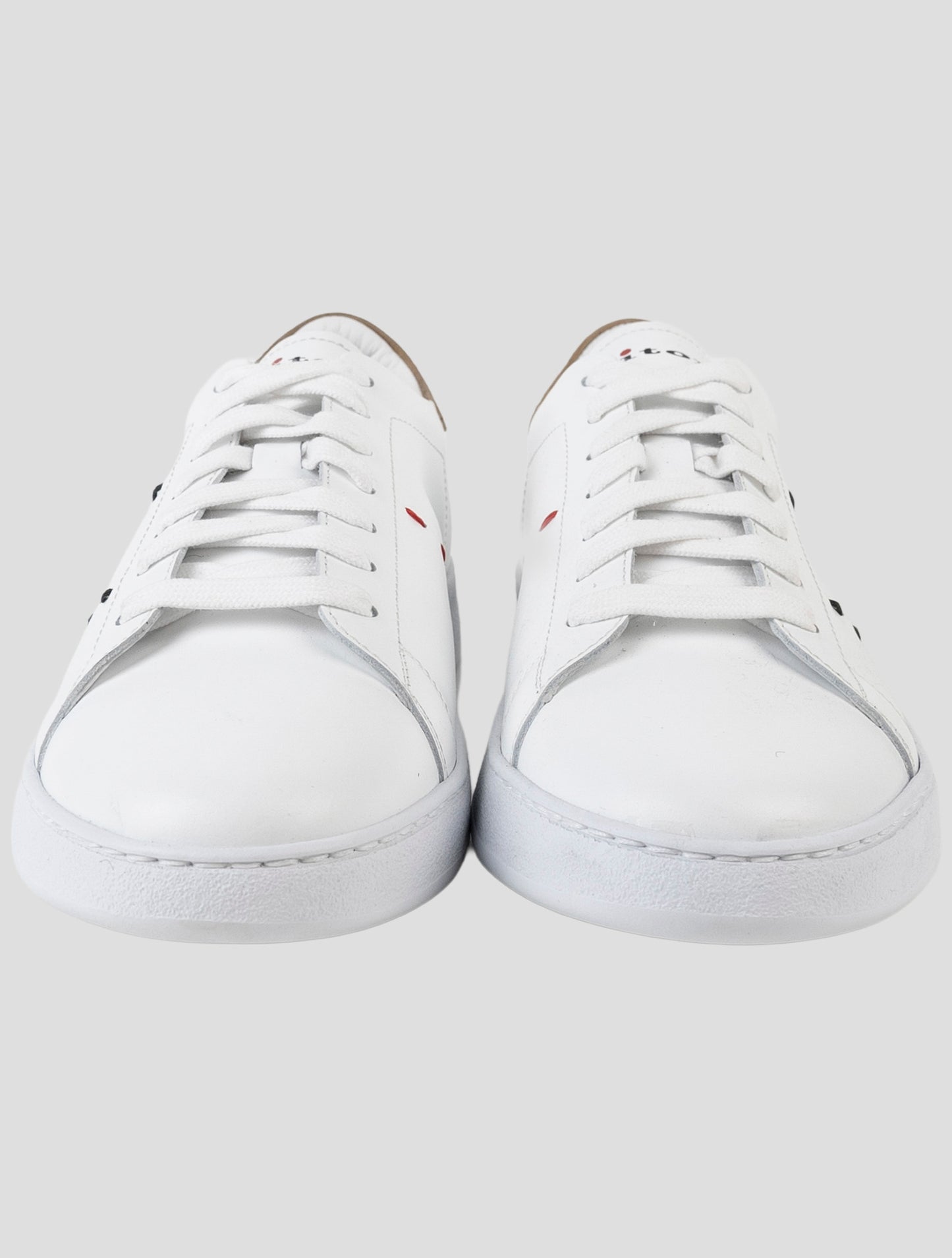 Kiton White Leather Sneakers