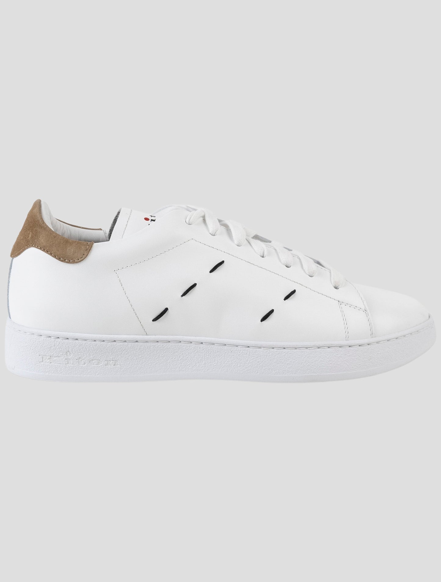 Kiton White Leather Sneakers