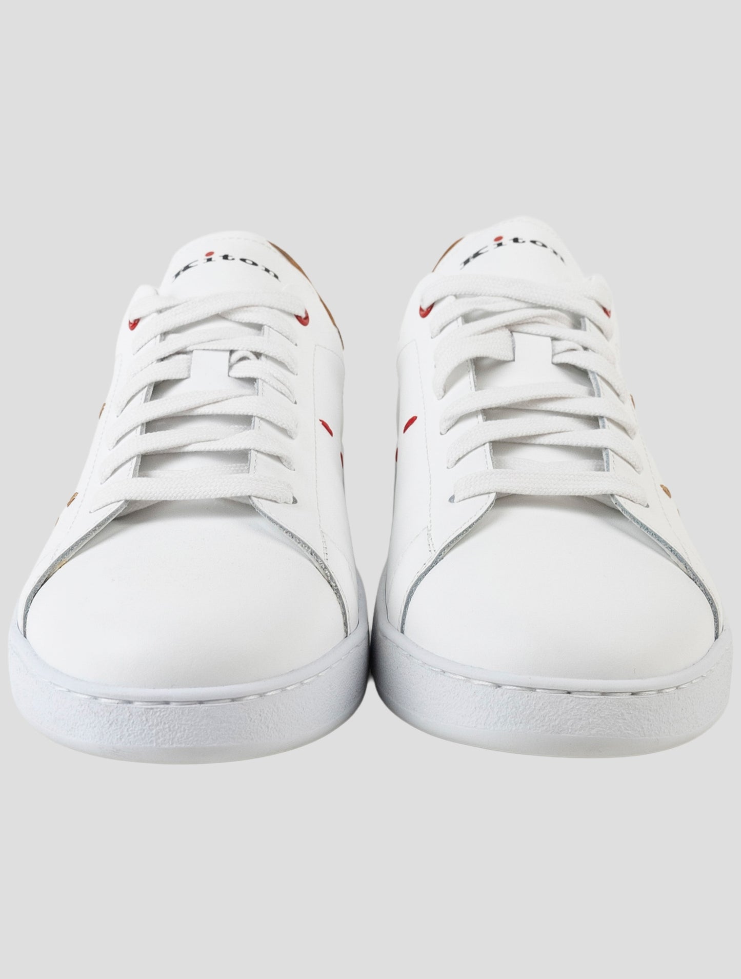 Kiton White Leather Sneakers
