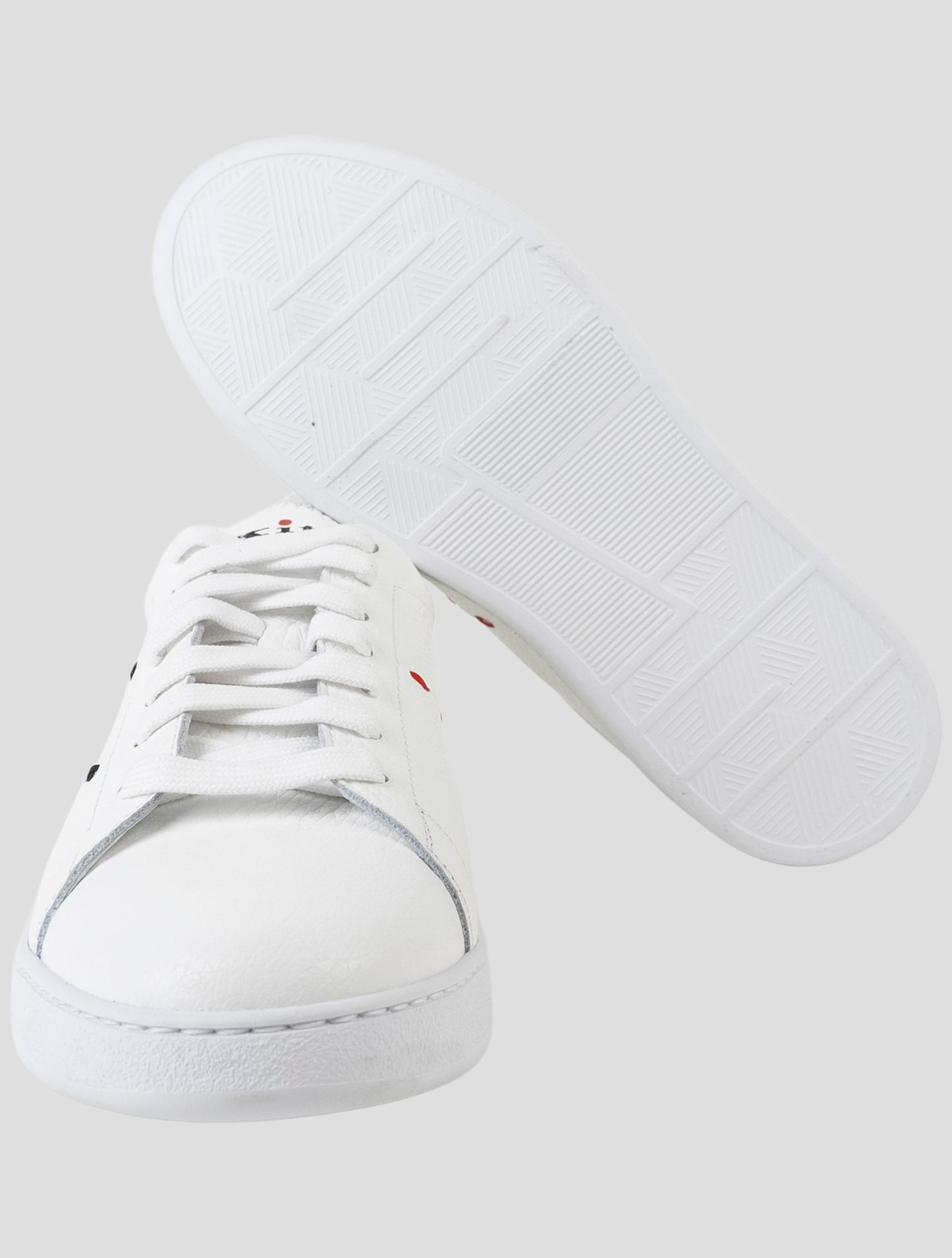Kiton White Leather Sneakers
