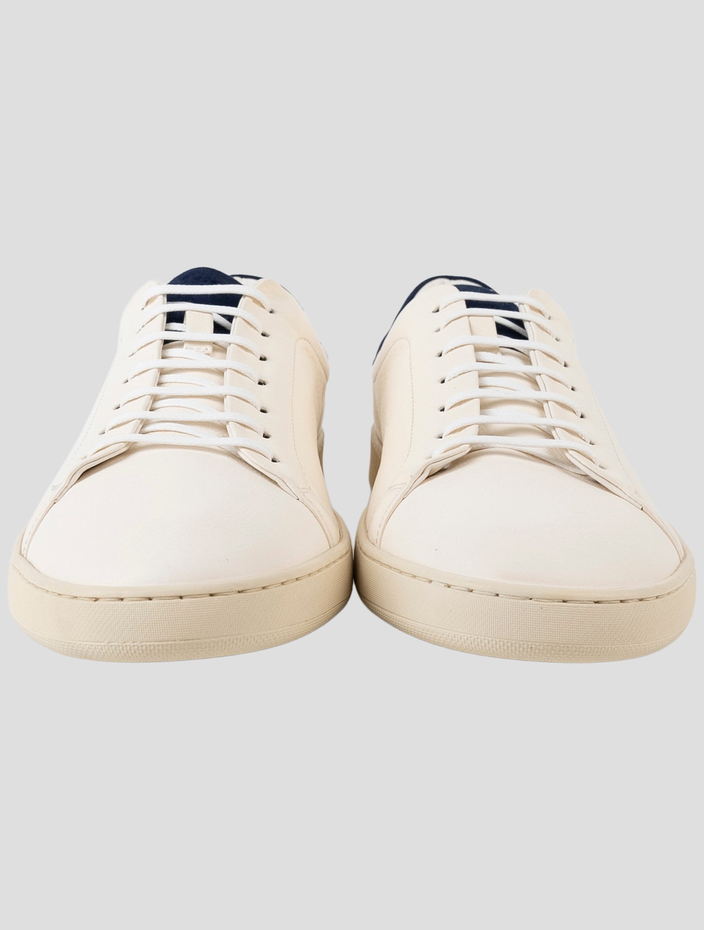Kiton White Leather Sneakers