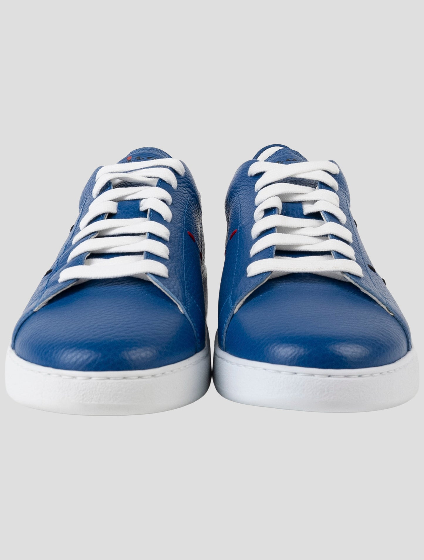 Kiton Blue Leather Sneakers
