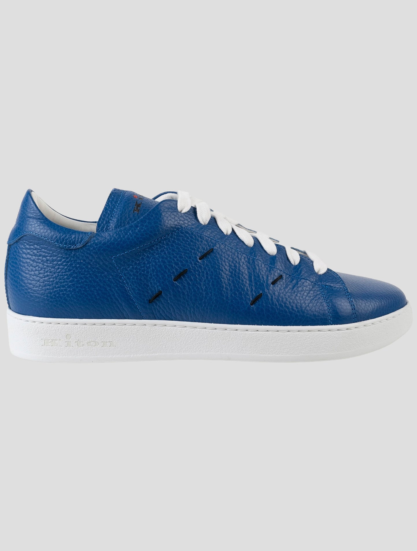 Kiton Blue Leather Sneakers