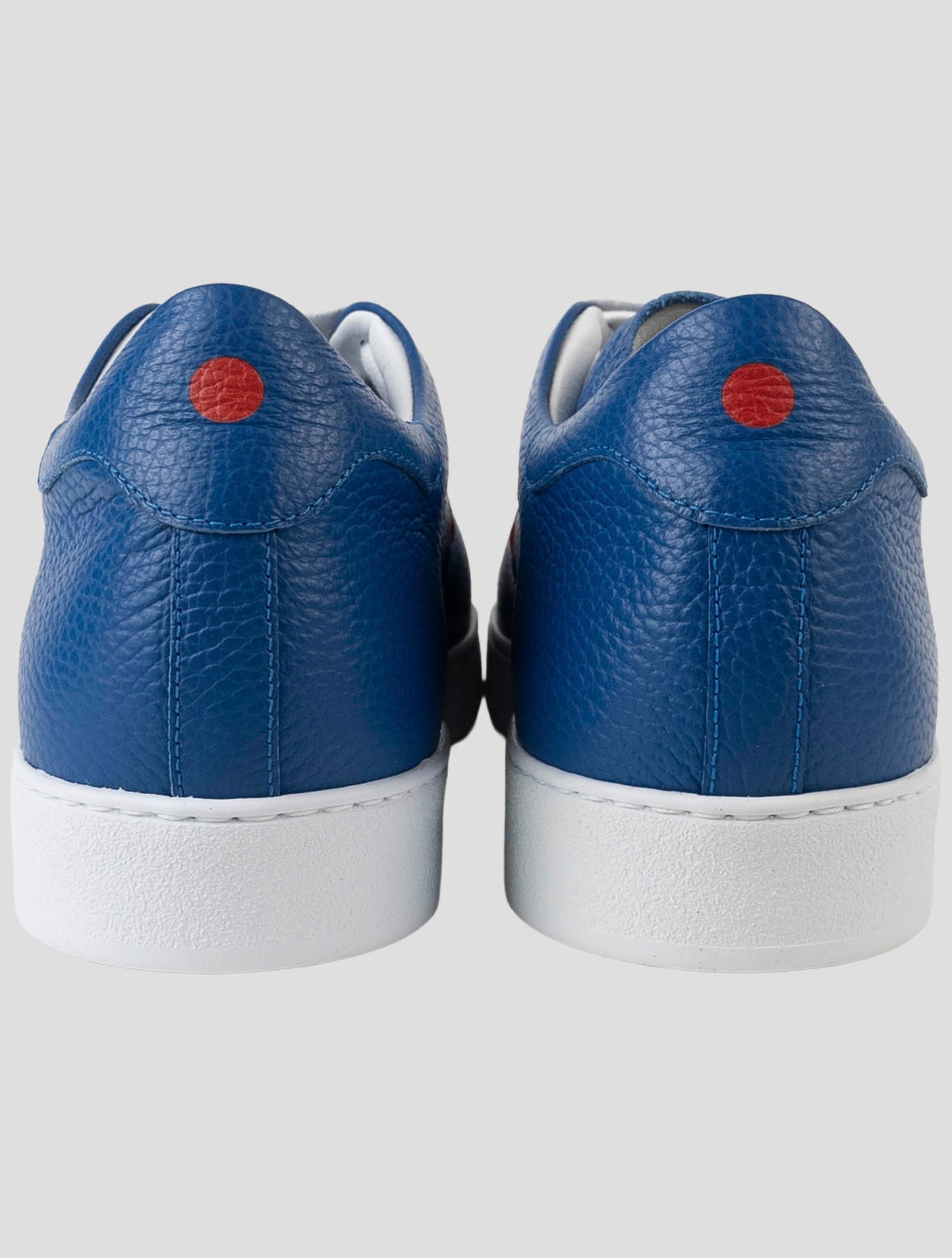 Kiton Blue Leather Sneakers