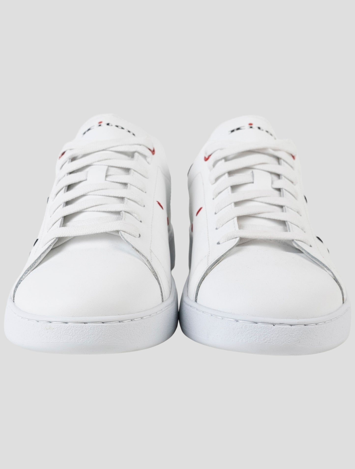 Kiton White Leather Sneakers