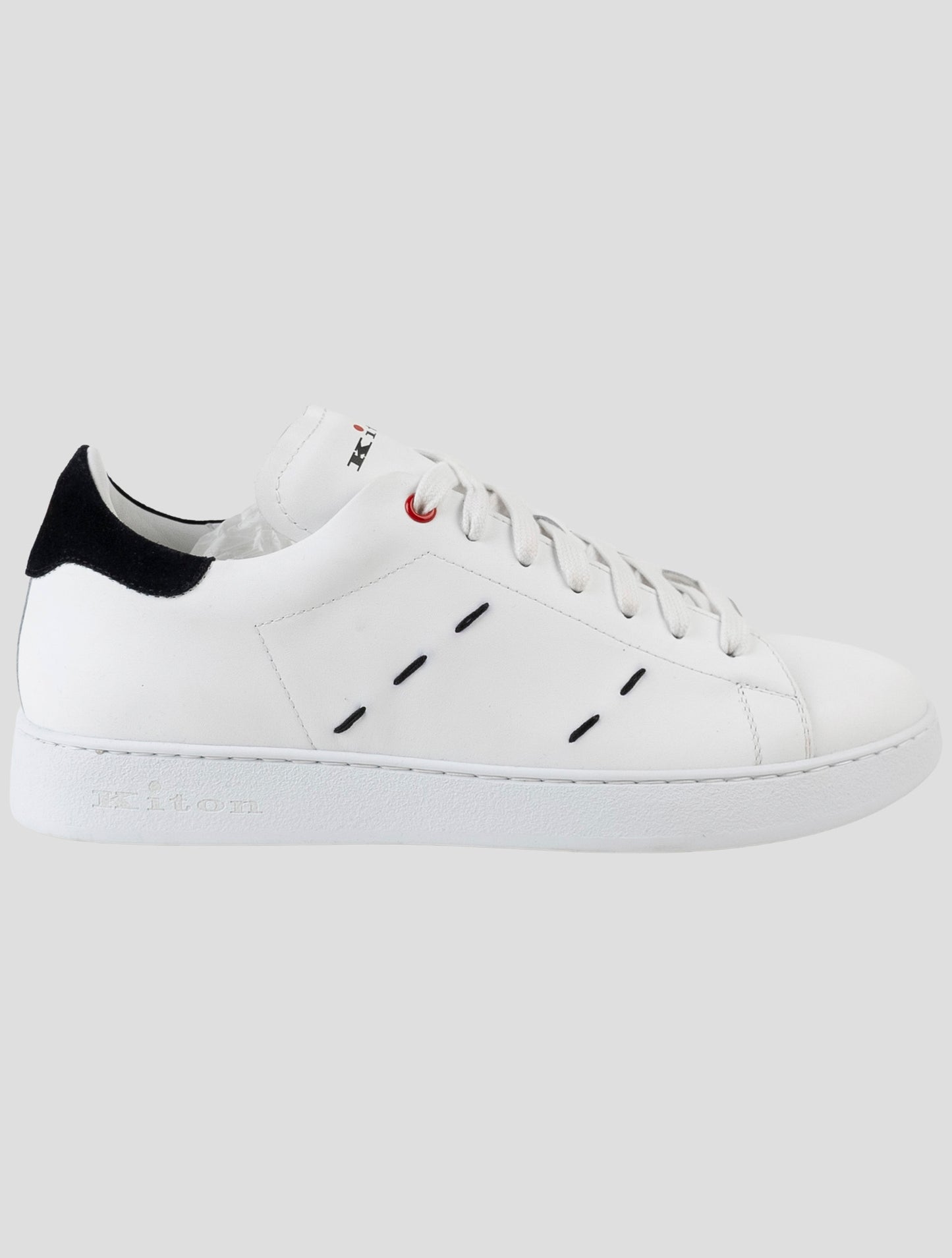 Kiton White Leather Sneakers