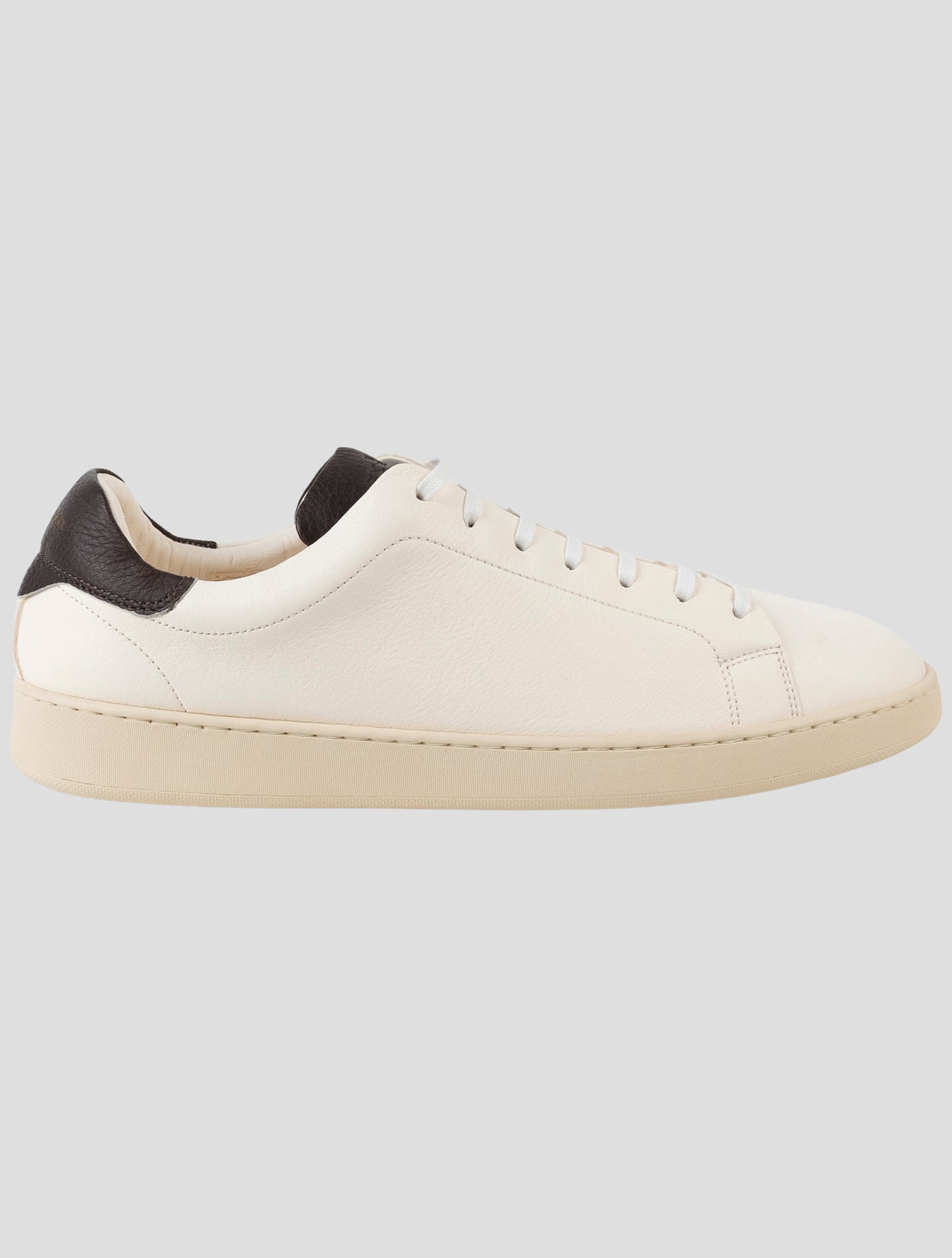 Kiton White Leather Sneakers