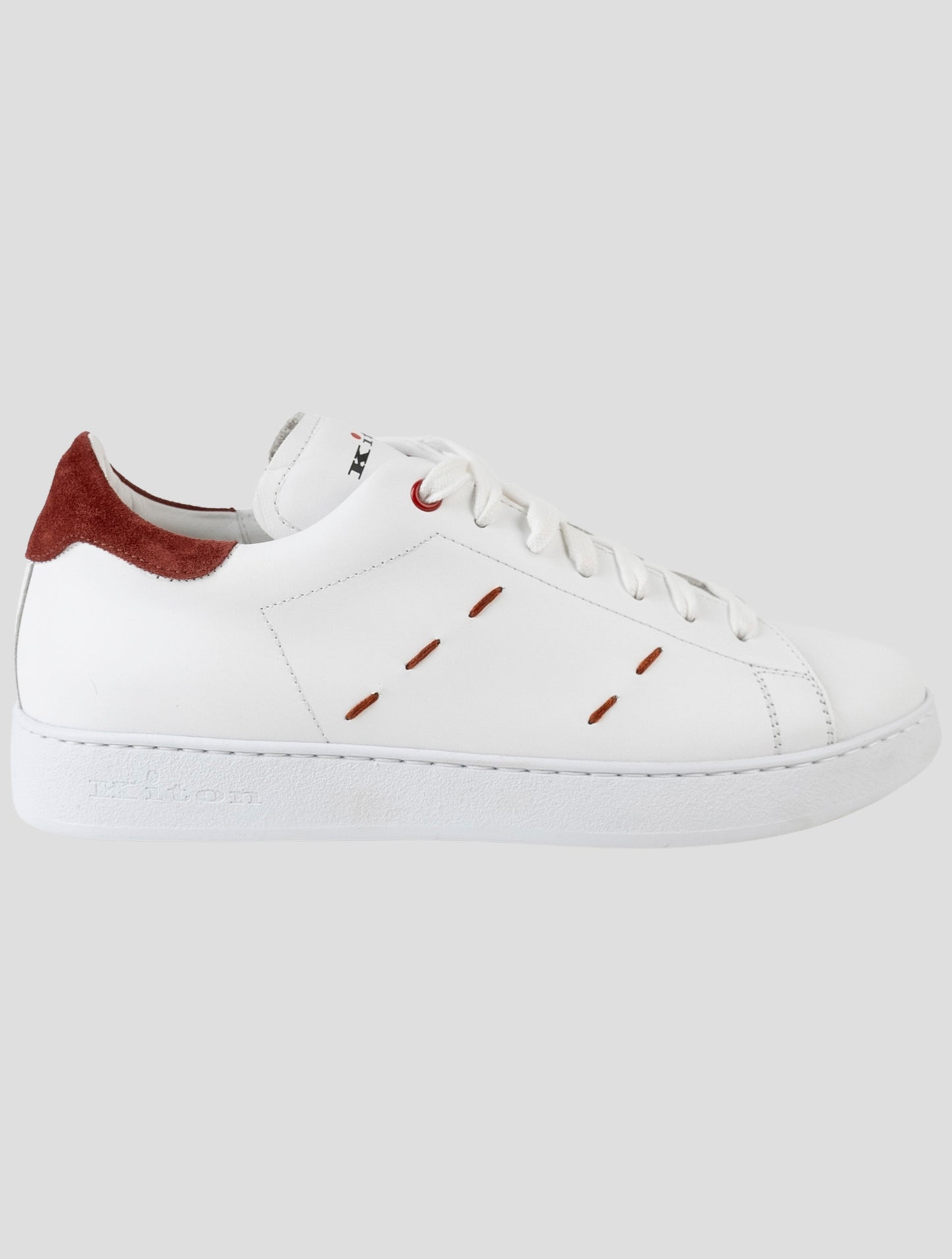 Kiton White Leather Sneakers