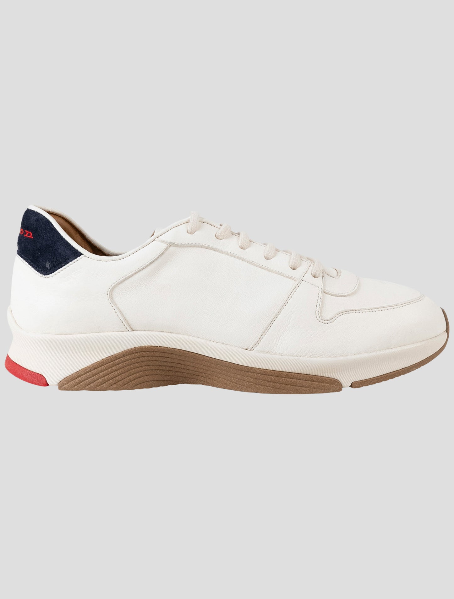 Kiton White Leather Sneakers