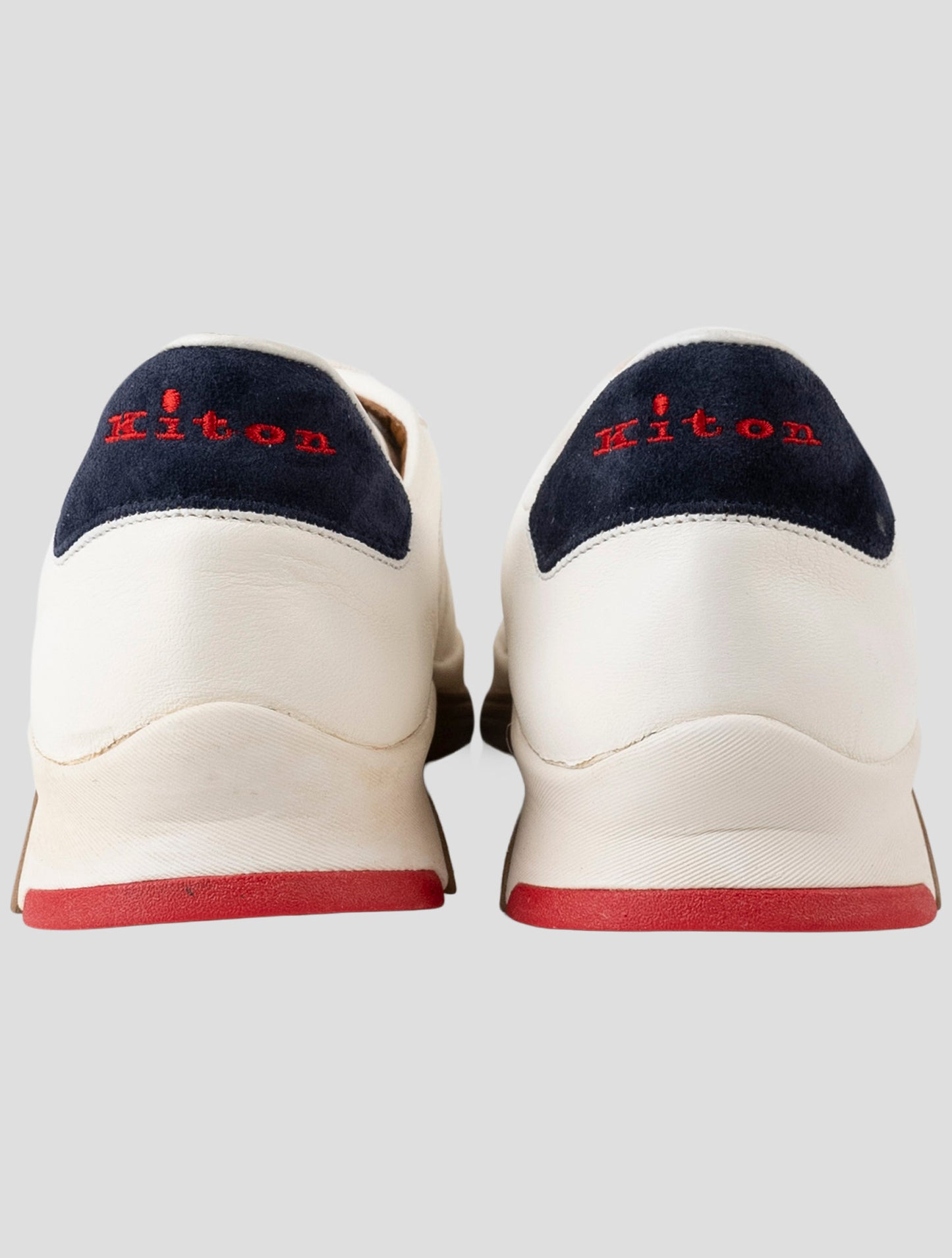 Kiton White Leather Sneakers