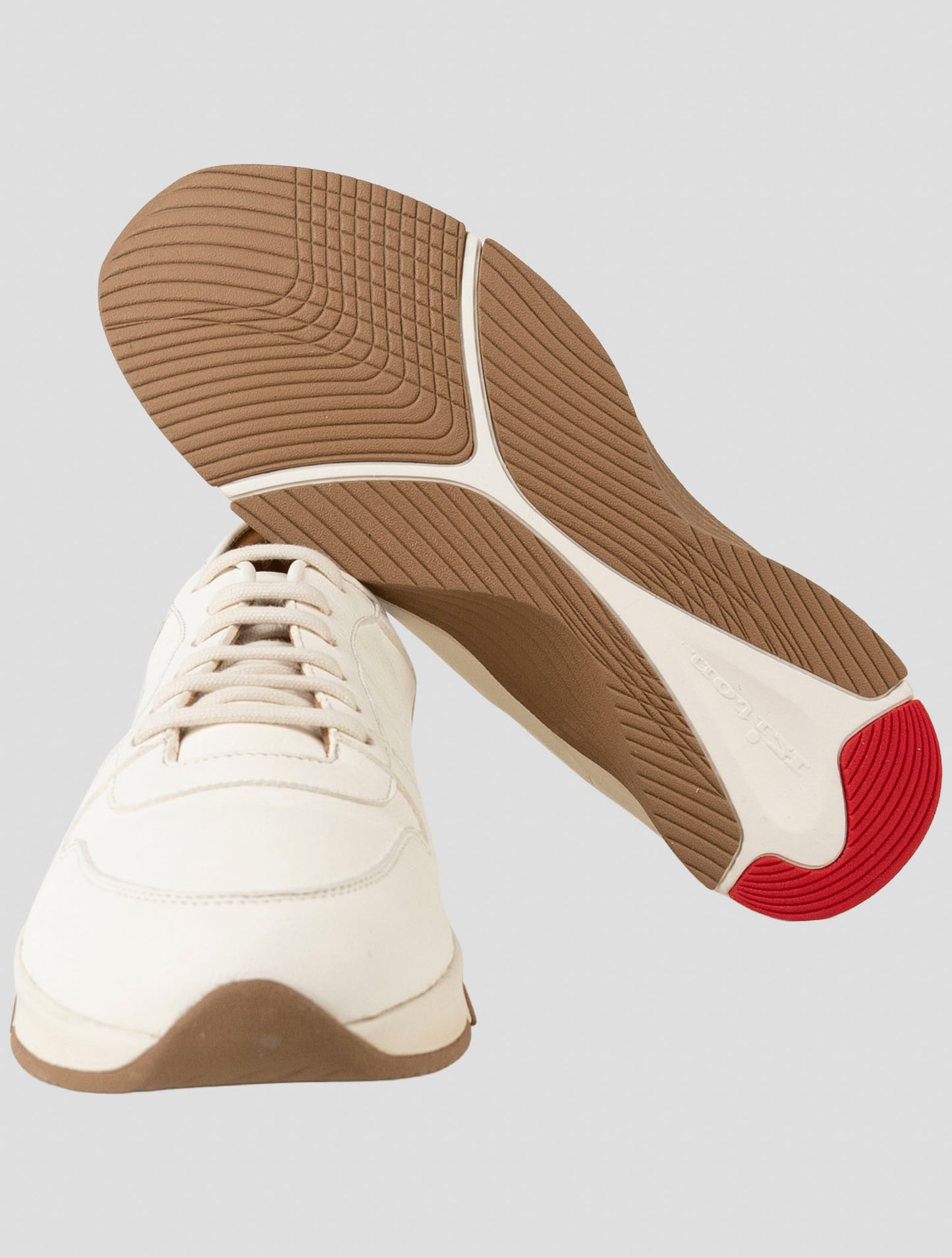 Kiton White Leather Sneakers