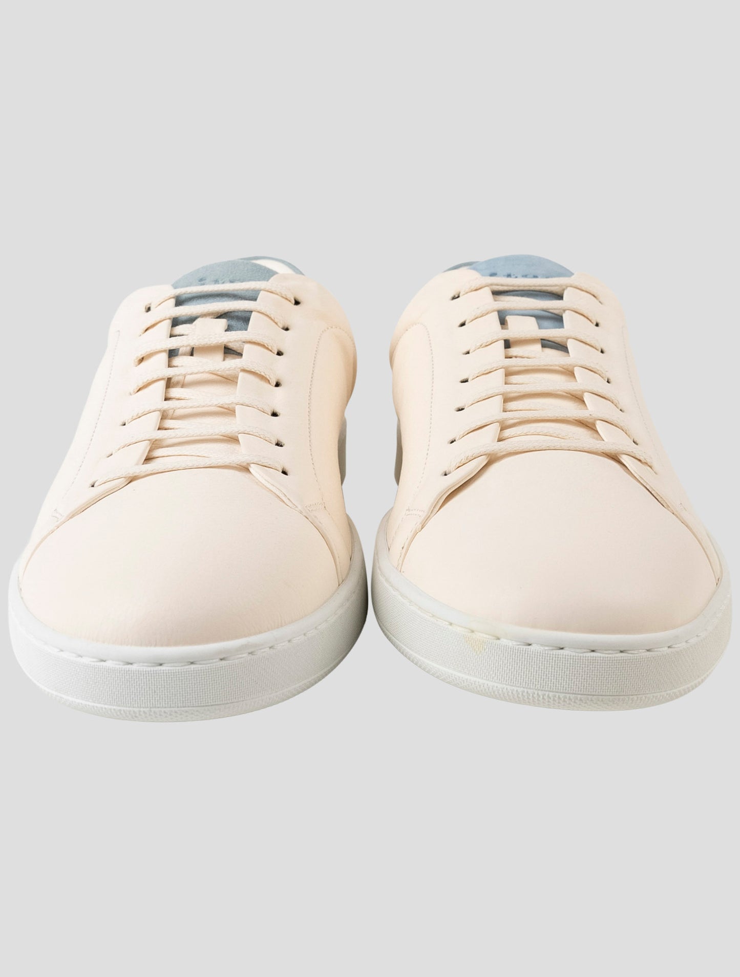 Kiton Beige Leather Sneakers