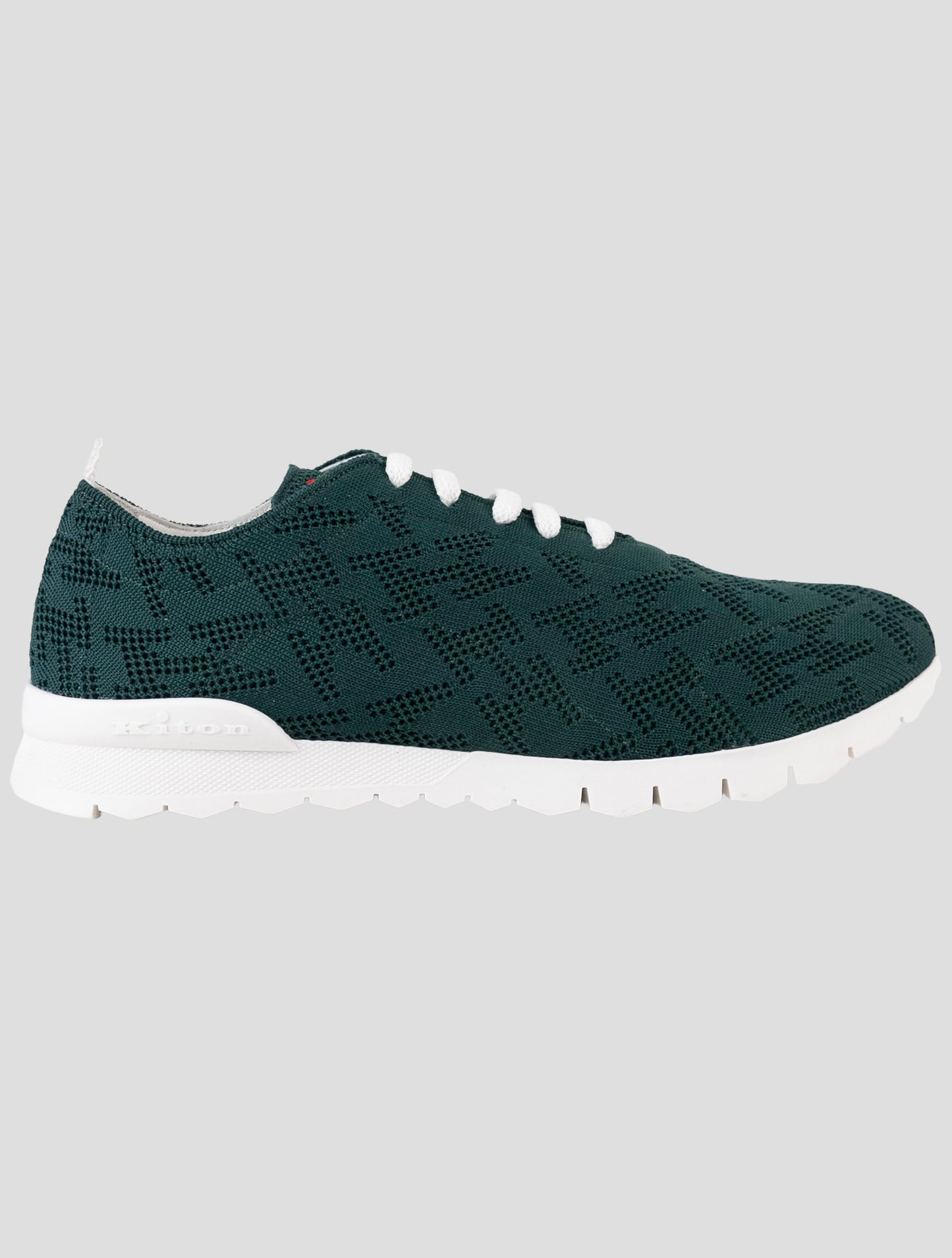 Kiton Green Cotton Ea Sneakers