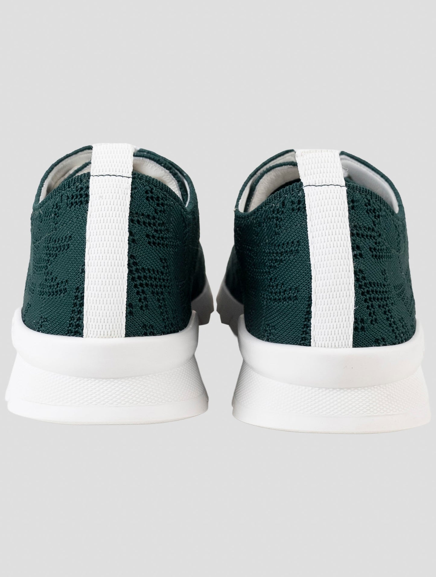 Kiton Green Cotton Ea Sneakers
