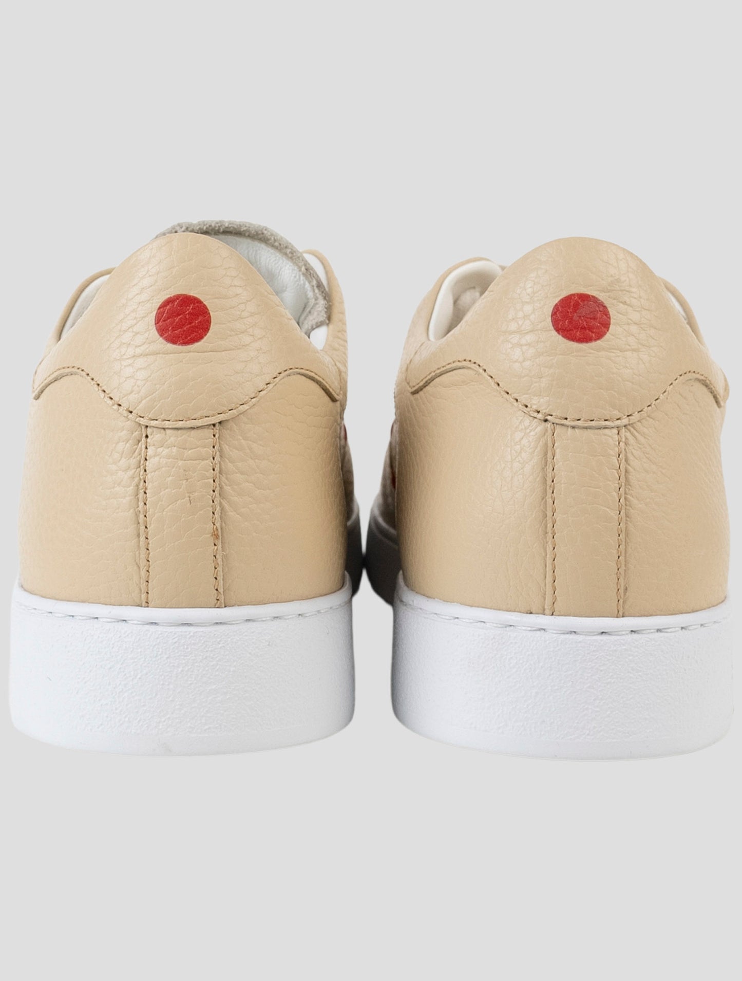Kiton Beige Leather Sneakers