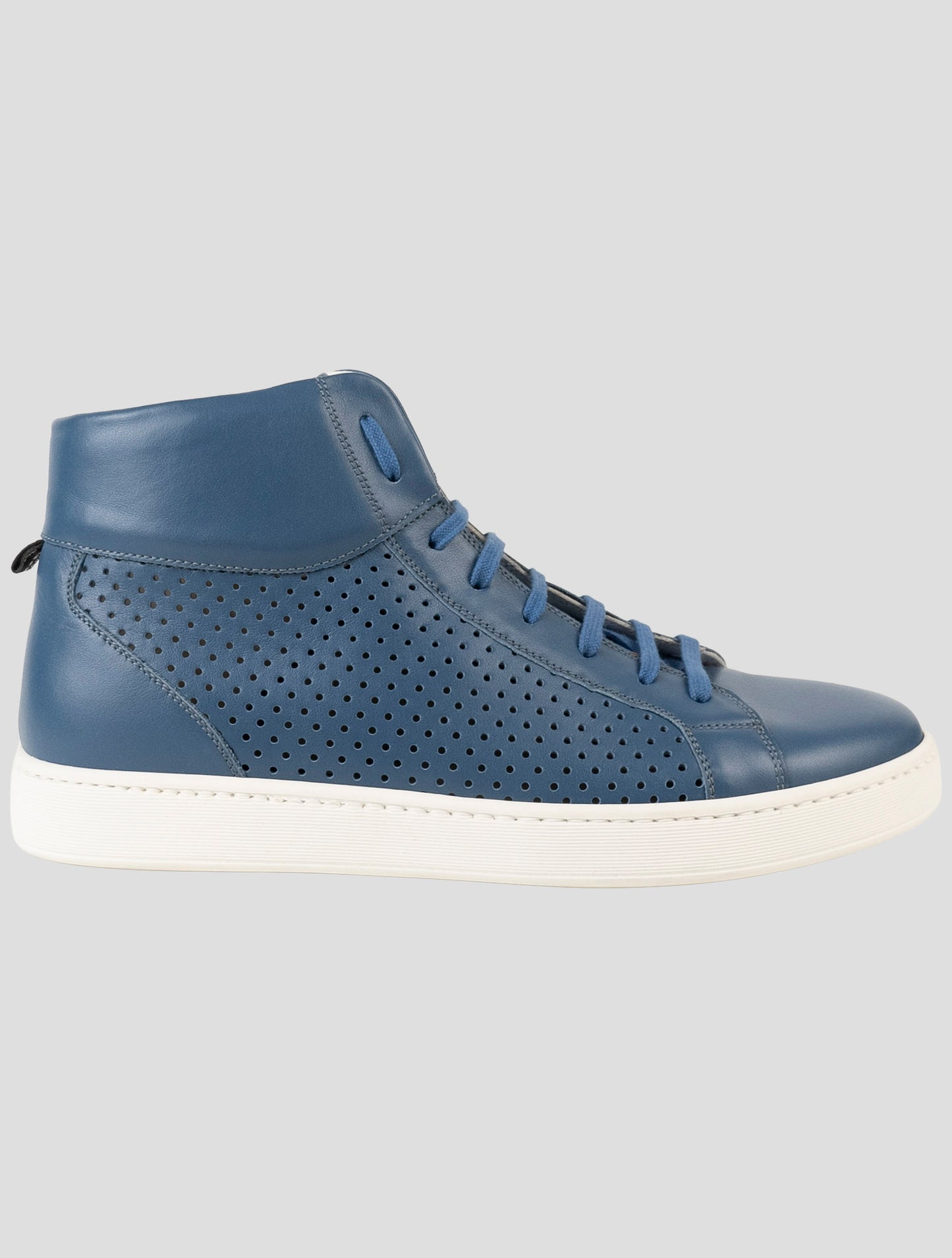 Kiton Blue Leather Sneakers