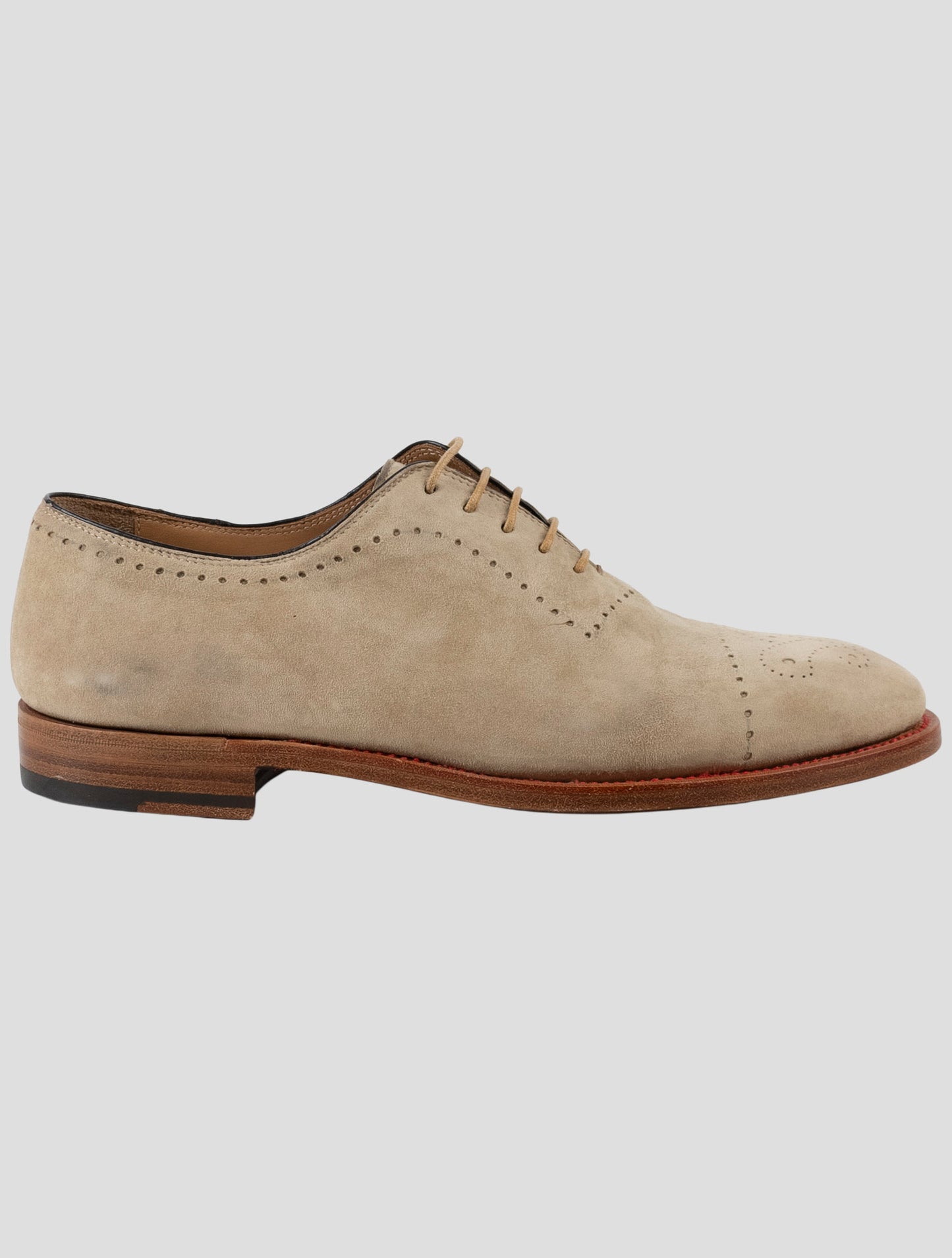 Kiton Blue Leather Suede Dress Shoes