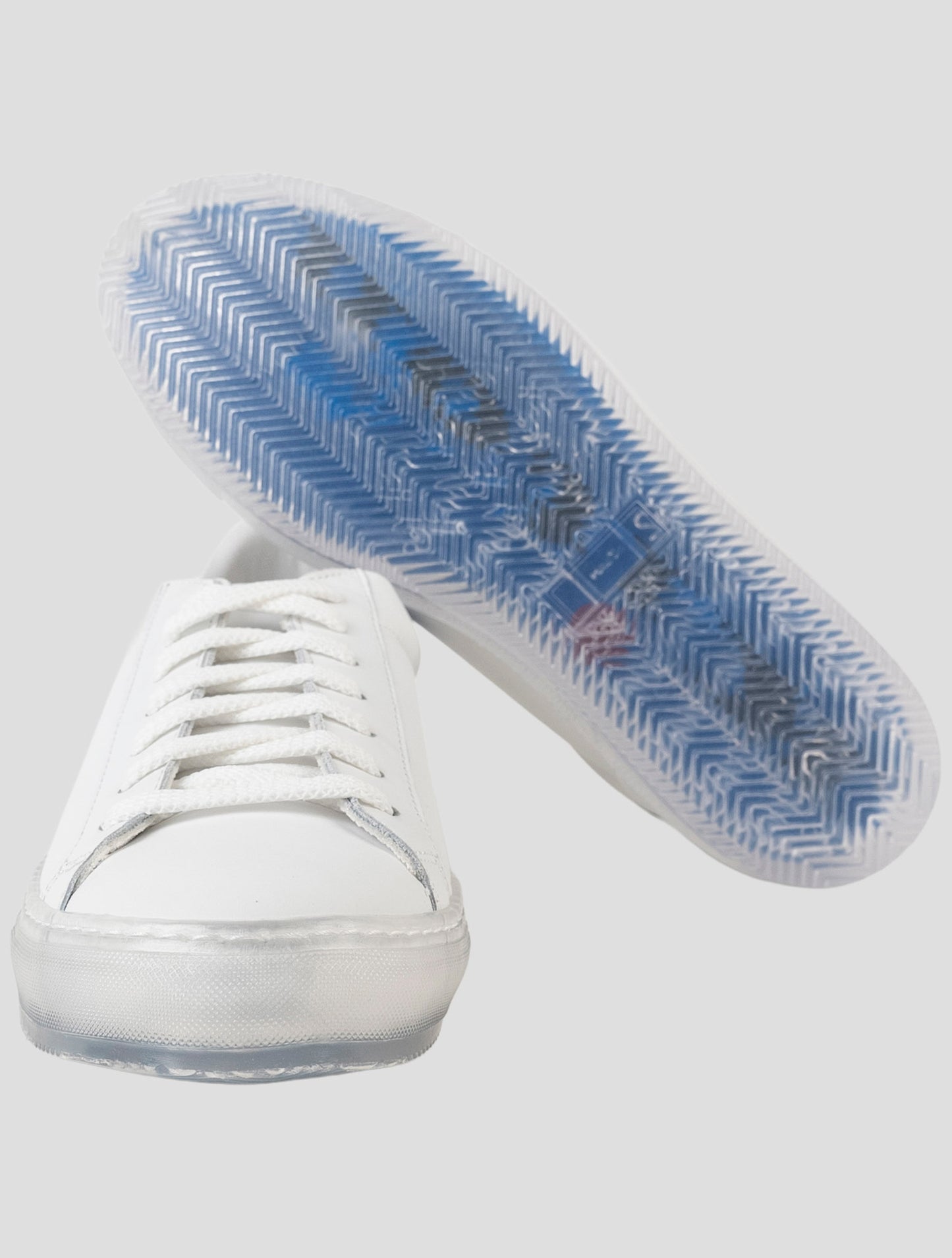 Kiton White Leather Sneakers